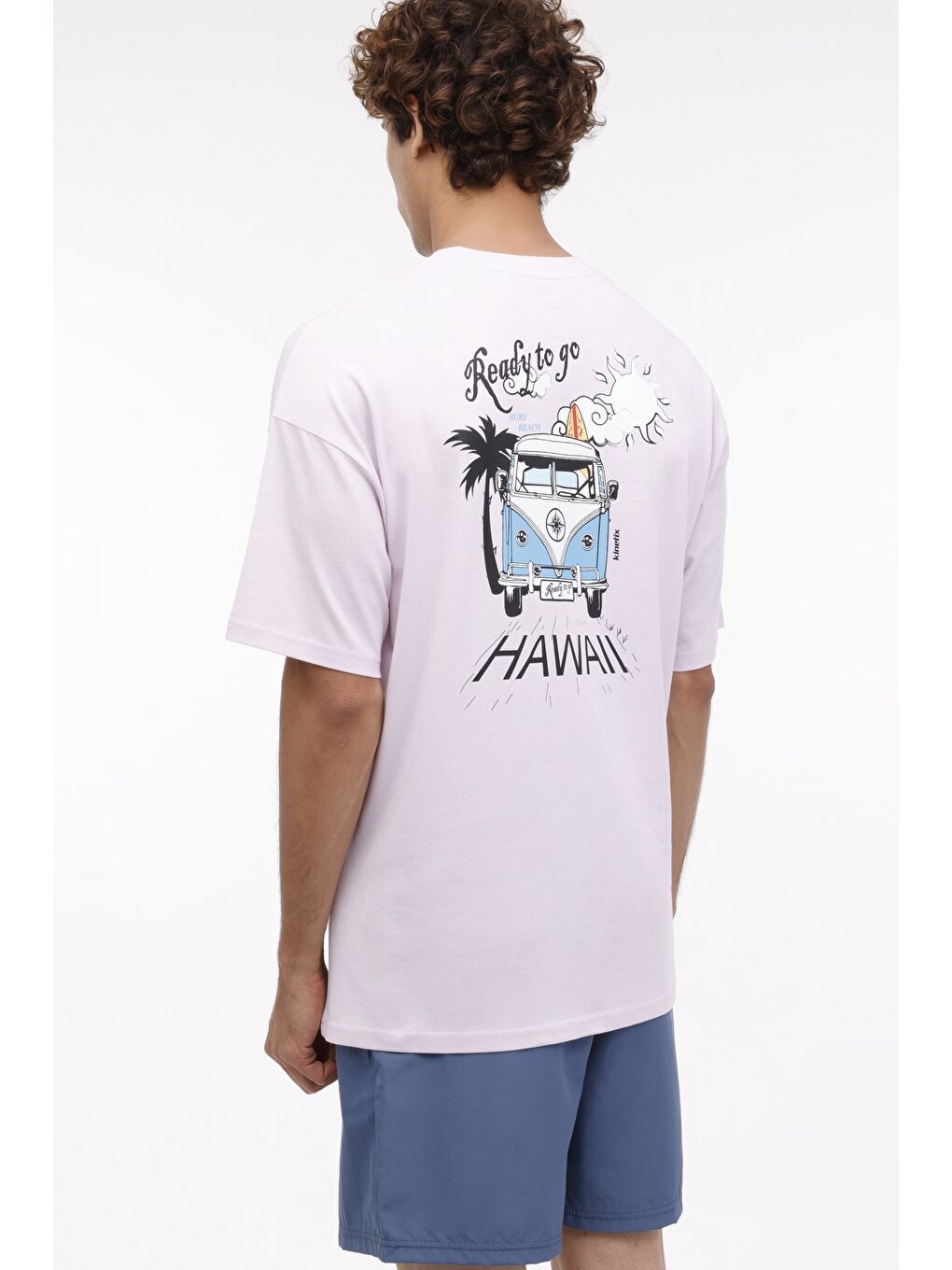 Mor ML MACK 11BCH-212 4FX Lila Erkek Kısa Kol Tişört-1