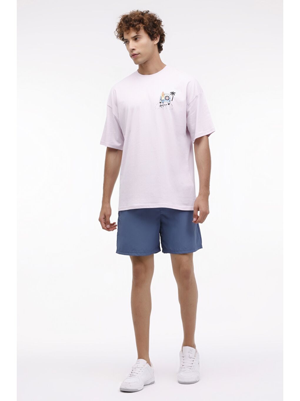 Mor ML MACK 11BCH-212 4FX Lila Erkek Kısa Kol Tişört-2