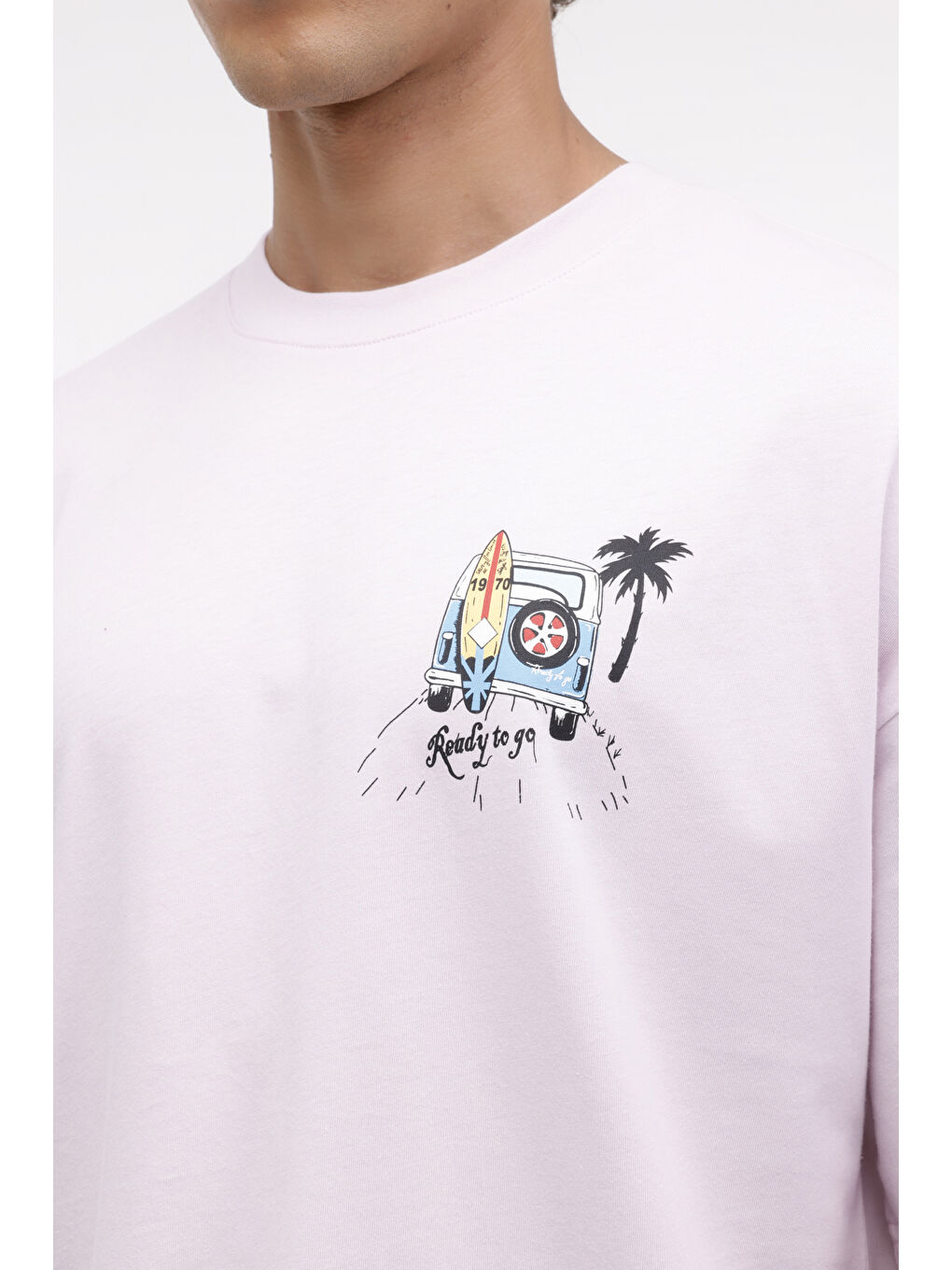 Mor ML MACK 11BCH-212 4FX Lila Erkek Kısa Kol Tişört-3