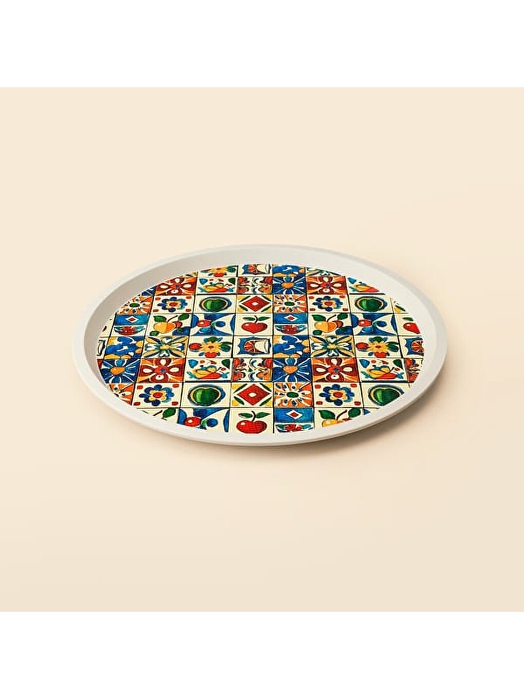 Karışık Kitchen Colorful Toya Küçük Tepsi - Renkli - 31 cm