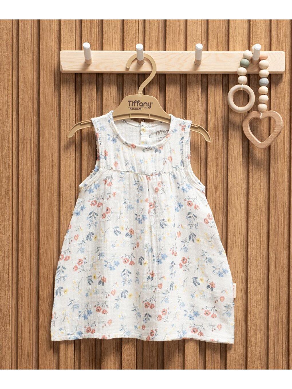 Ekru Müslin Sweet Theme Atlet Elbise