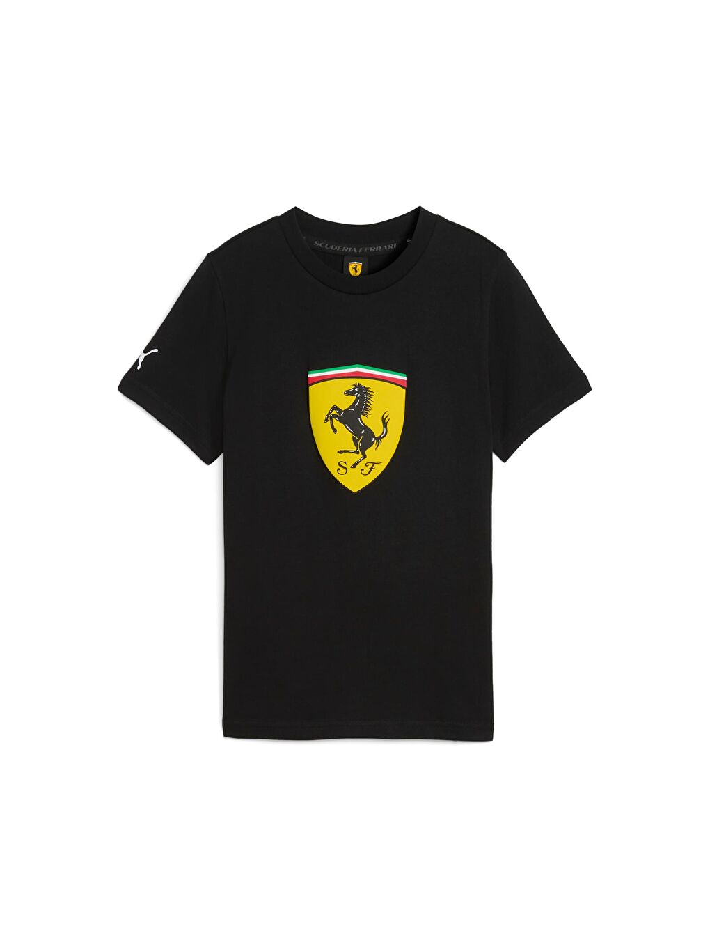 Siyah SCUDERIA FERRARI Sportswear BIG SHIELD Genç Renkli Tişört