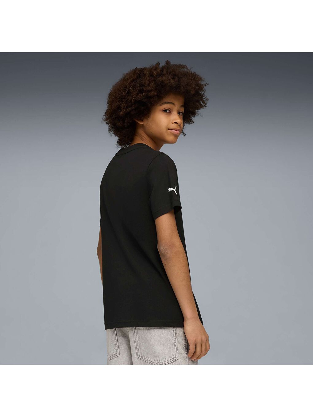 Siyah SCUDERIA FERRARI Sportswear BIG SHIELD Genç Renkli Tişört-2