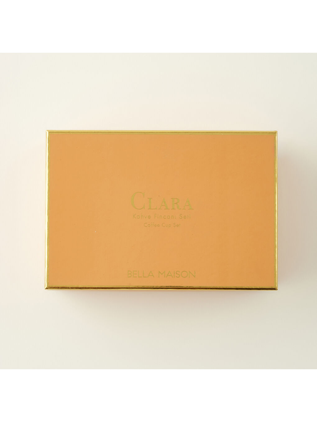 Clara 6'lı Kahve Fincanı Seti Turuncu (90 cc)-2