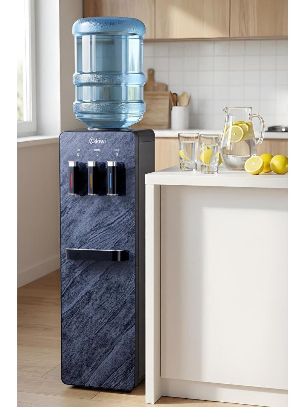 KWP-8556M Su Sebili | Sıcak & Soğuk & Ilık Su & Kompresör Soğutma-4