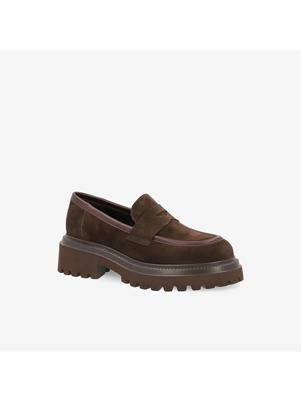 Kahverengi Kadın Acı Kahve Loafer 78c0 Softy-1
