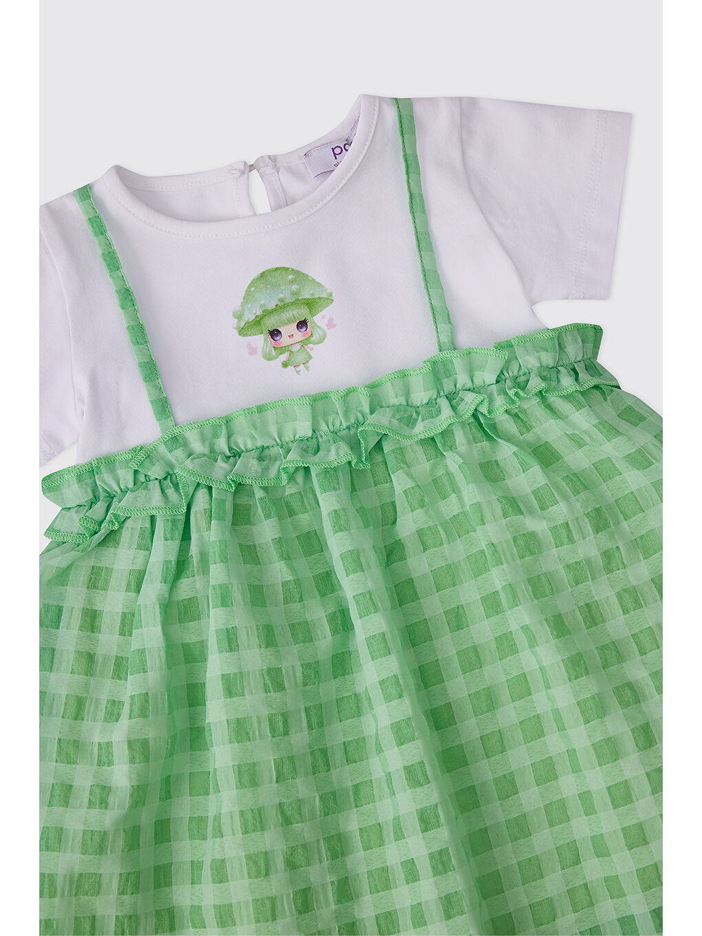 Kız Bebek Yeşil Elbise-2