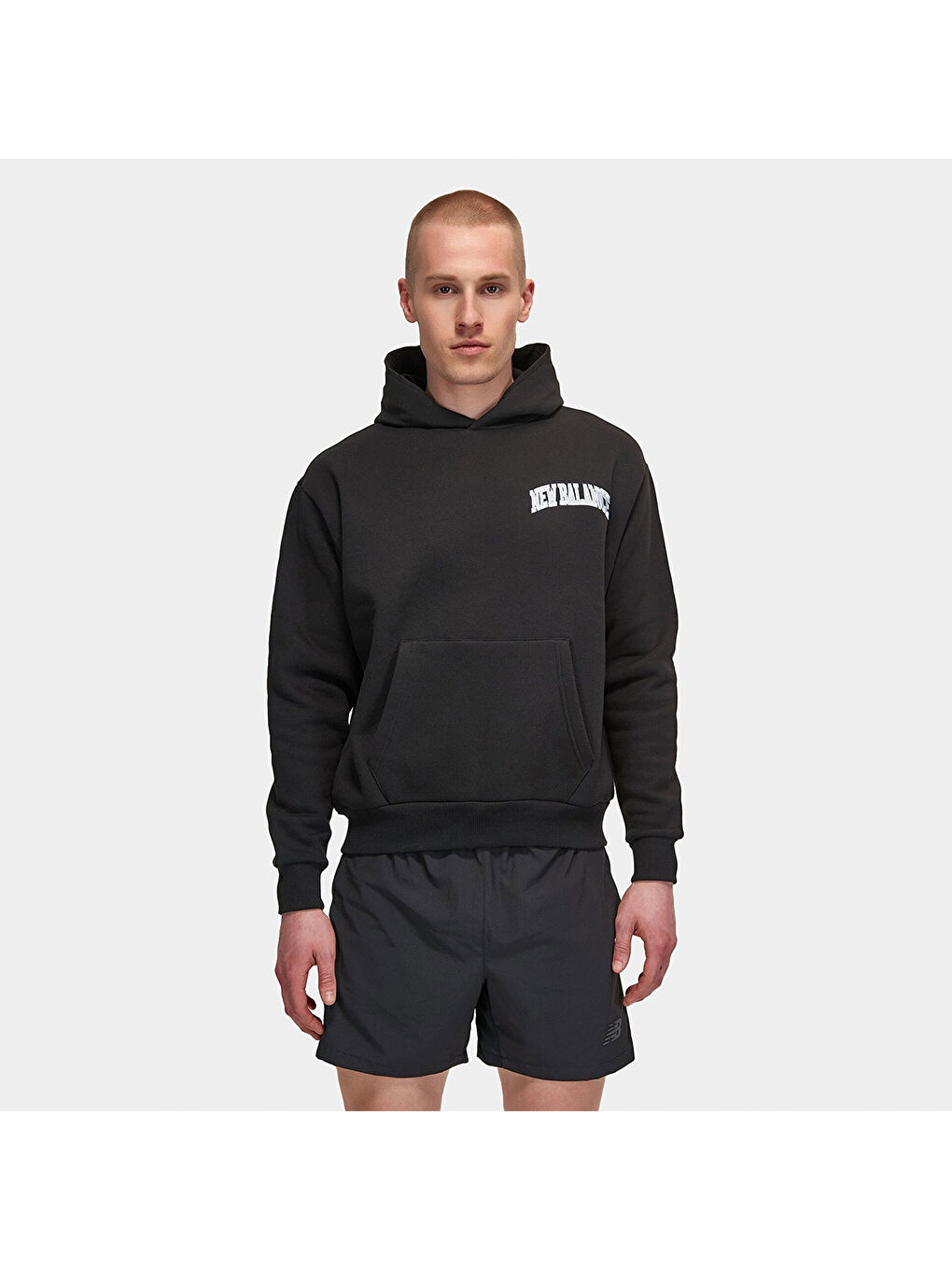 3350 Erkek Siyah Kapüşonlu Sweatshirt