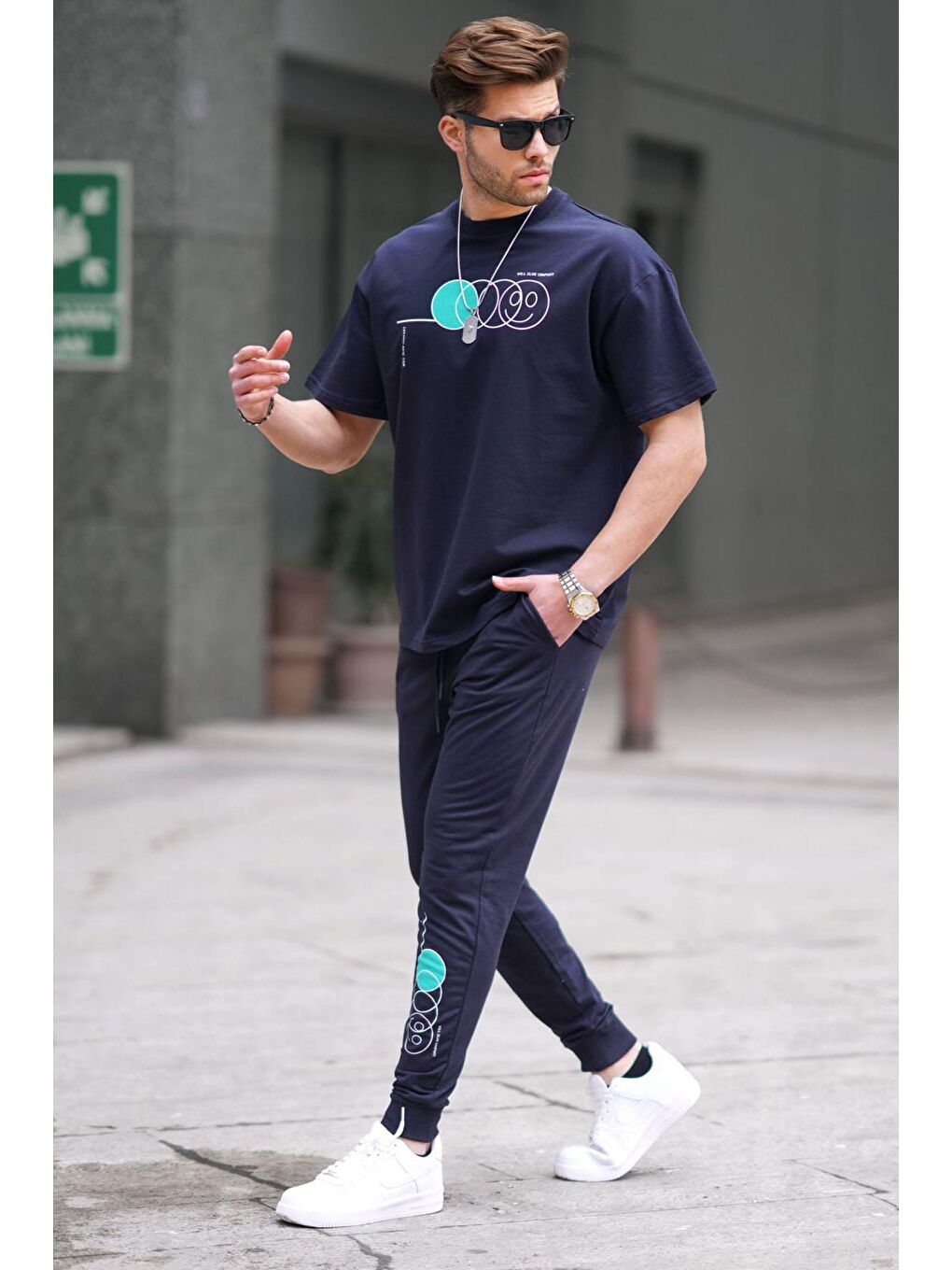 Lacivert Kısa Kollu Eşofman Takımı 5935