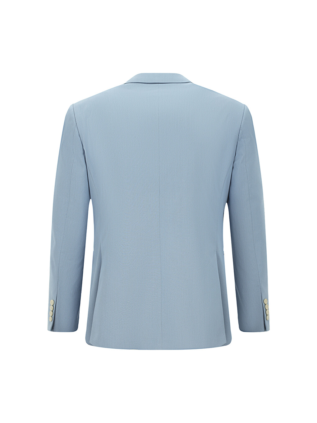 Mavi Slim Fit Dar Kesim Pamuklu Lyocell Kruvaze Takım Elbise-5