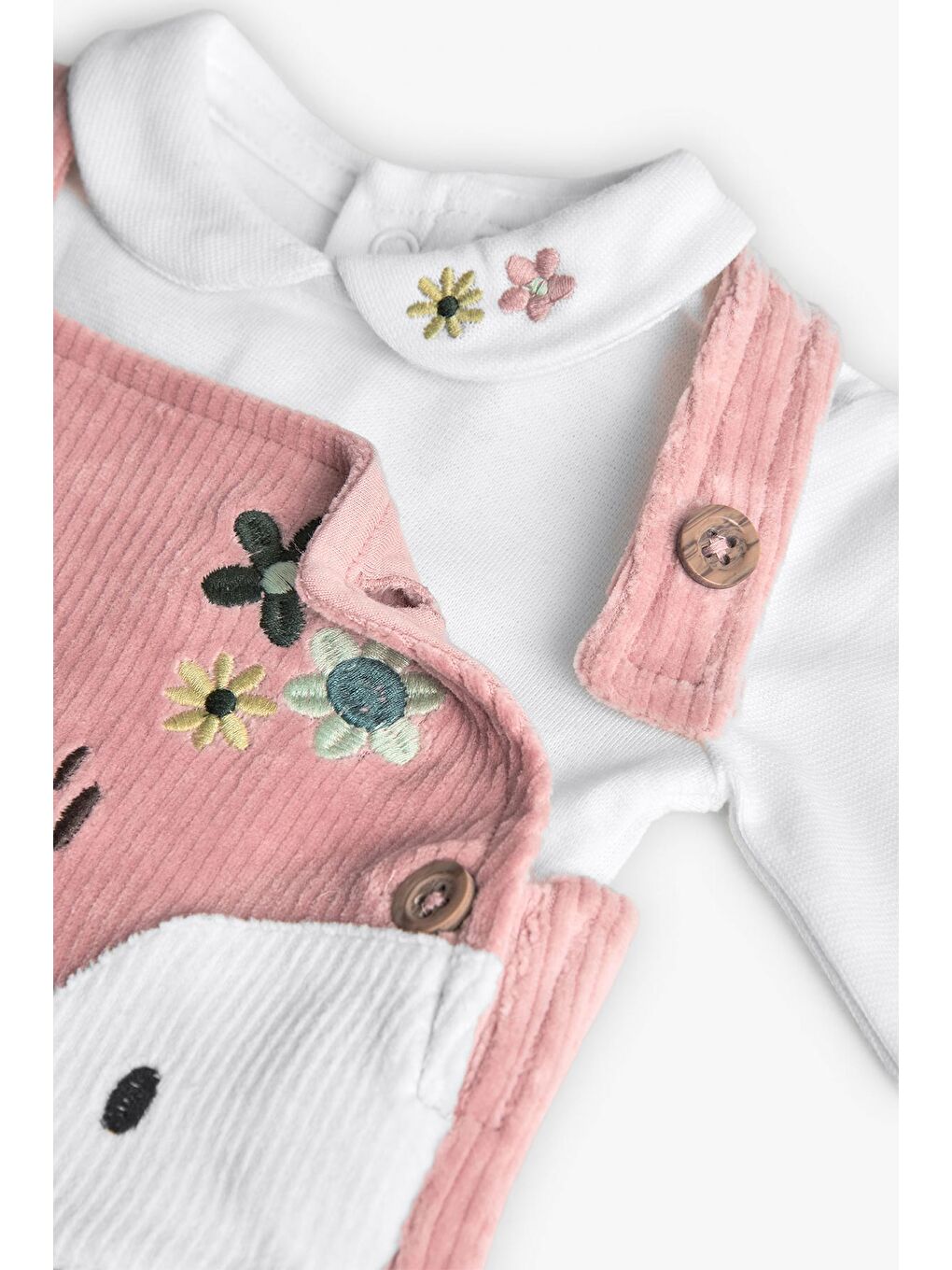 Pembe Kız Bebek Elbise -Bluz Takım-7