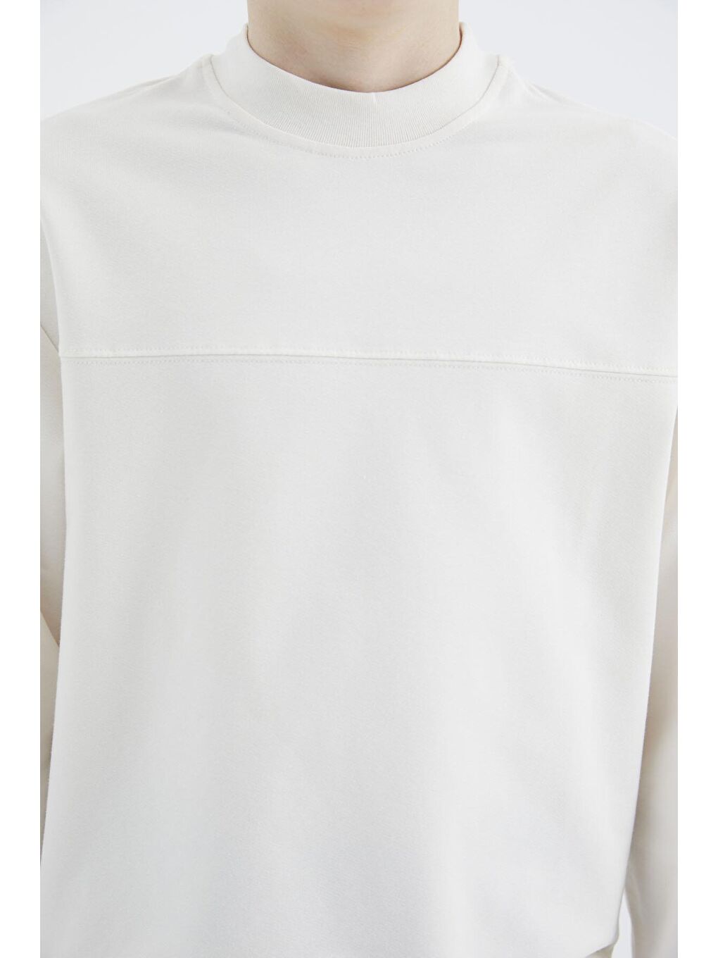 Ekru Basic Erkek Çocuk Sweatshirt - 11173-4