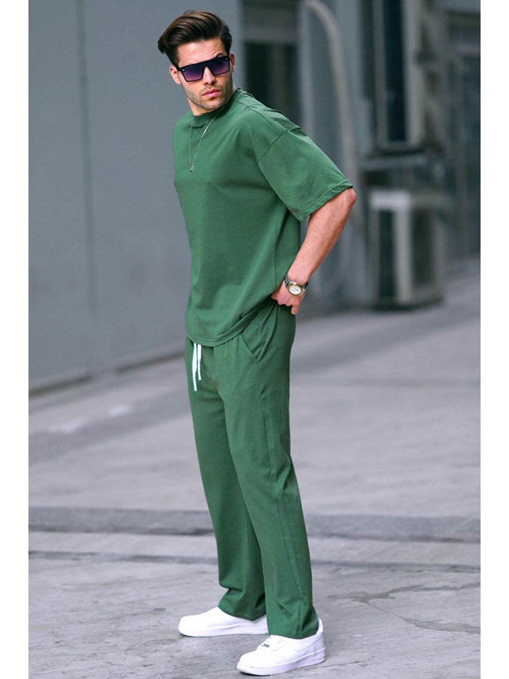 Haki Erkek Eşofman Takımı 5938-2