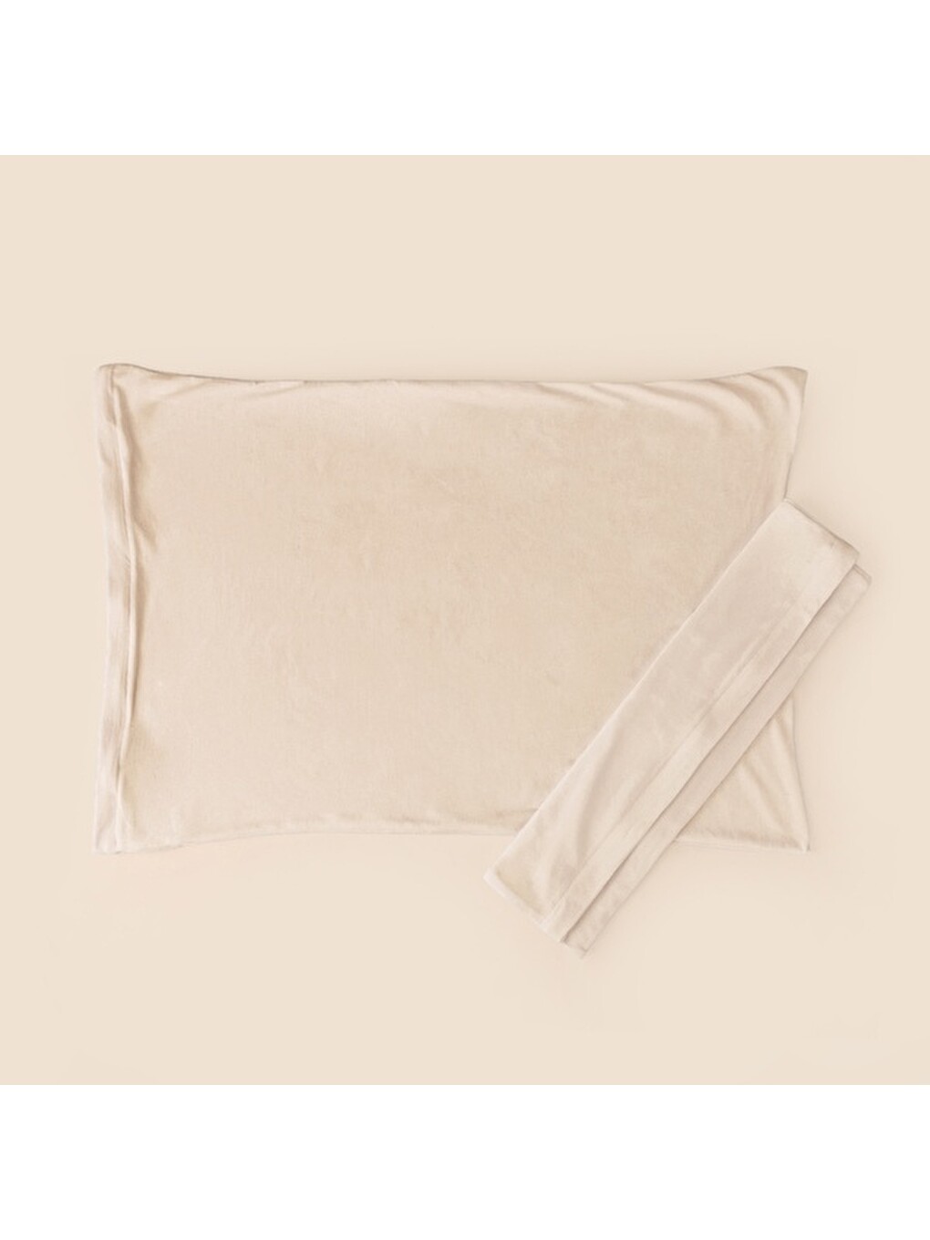 Soft Penye 2'li Yastık Kılıfı - Bej - 50x70 cm-4