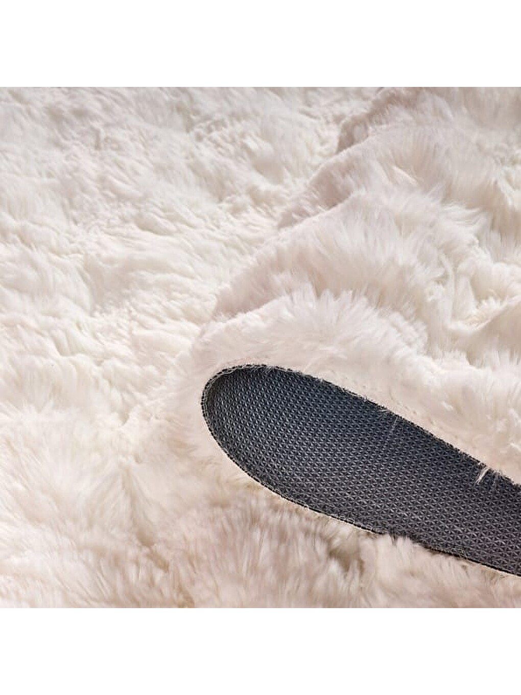 Ekru Soft Bubble Post Halı - Krem - 80x140 Cm-3