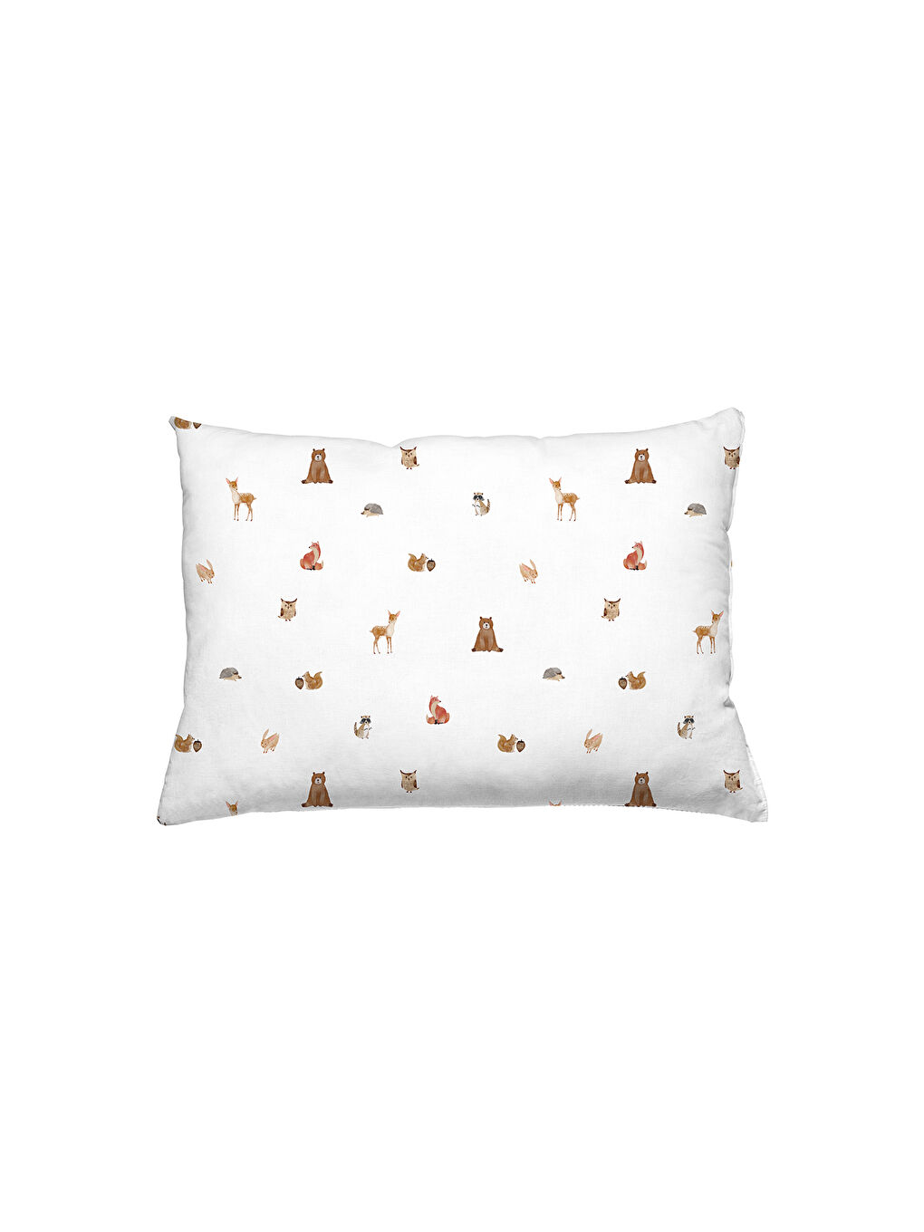 Beyaz Forest Amigos 100% Pamuk Saten Bebek Lastikli Çarşaf Seti - 70x140 cm + 35x45 cm-4