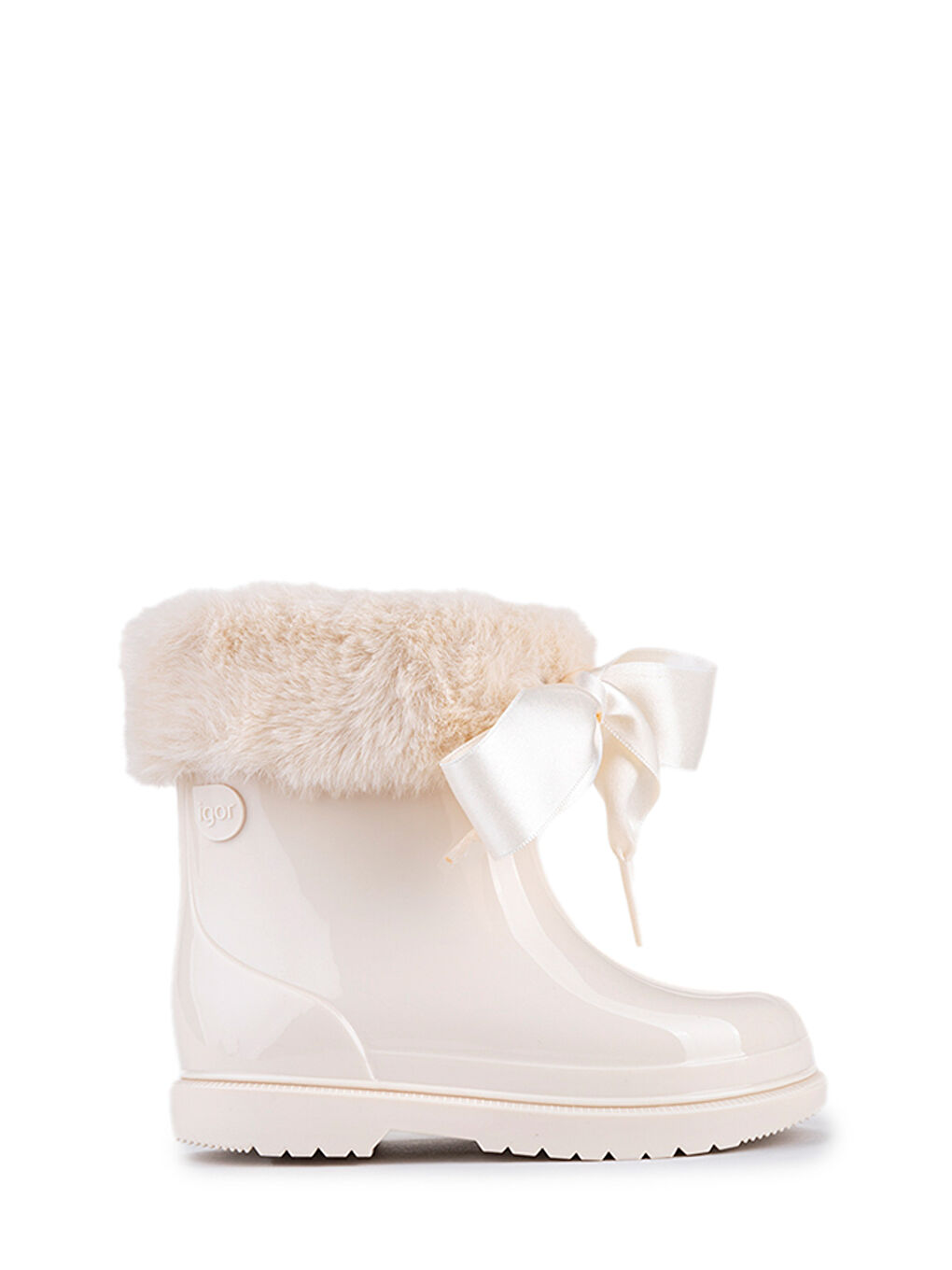 Bej W10258 BIMBI SOFT Krem Kız Çocuk Yağmur Çizmesi-1