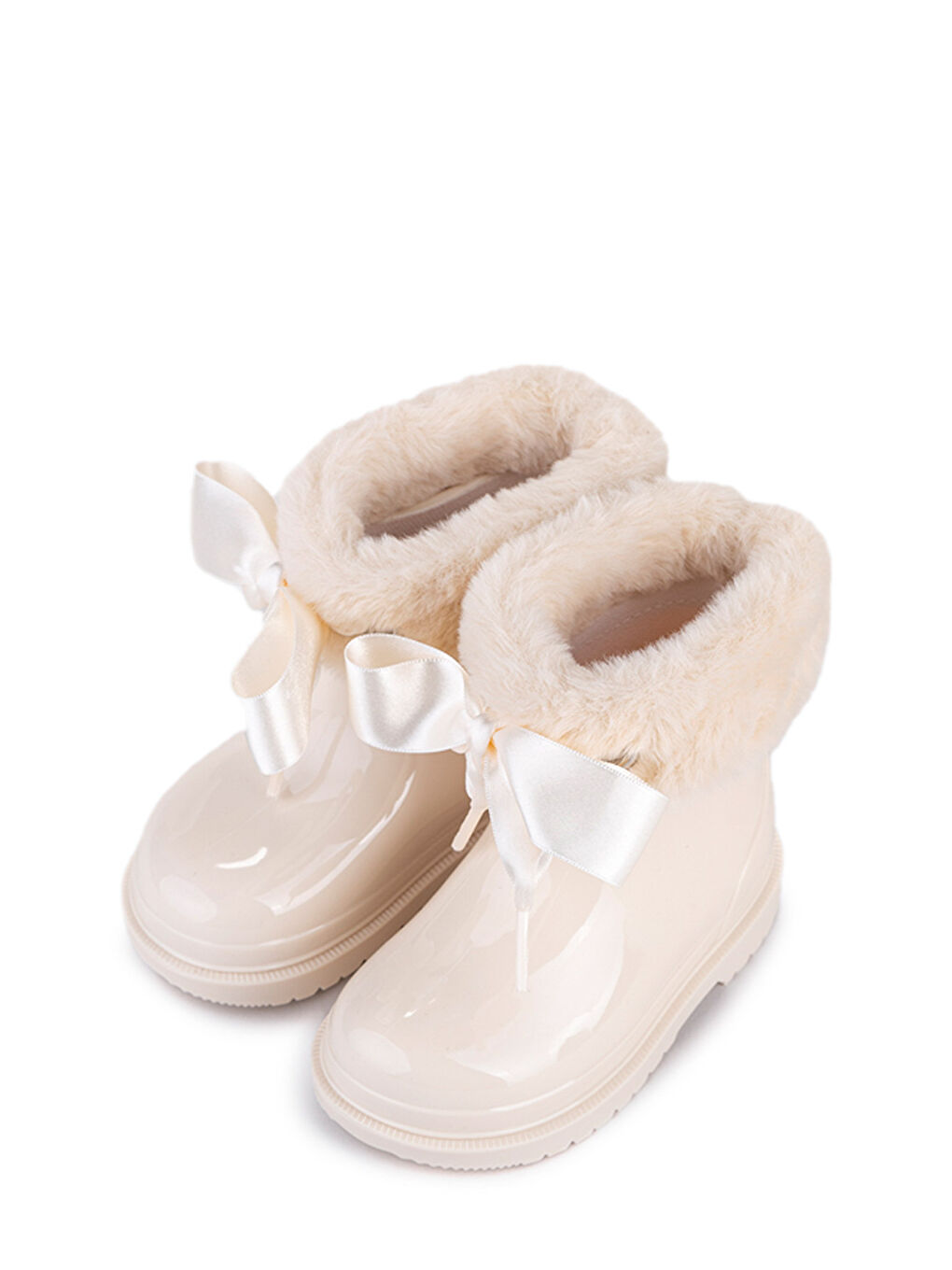 Bej W10258 BIMBI SOFT Krem Kız Çocuk Yağmur Çizmesi-3