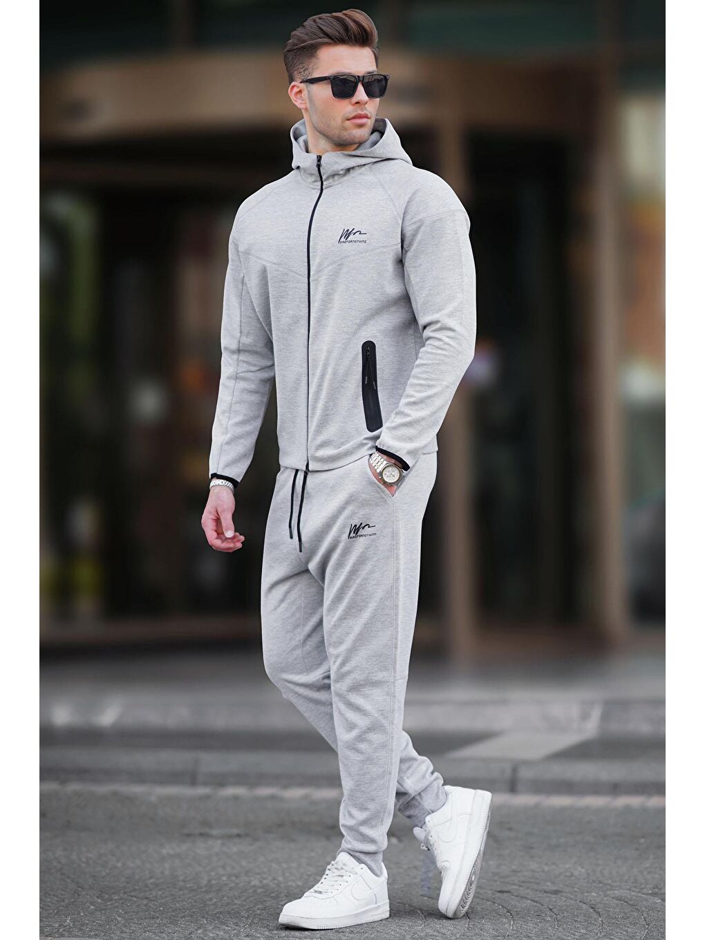 Kapüşonlu Grimelanj Erkek Eşofman Takımı 7201