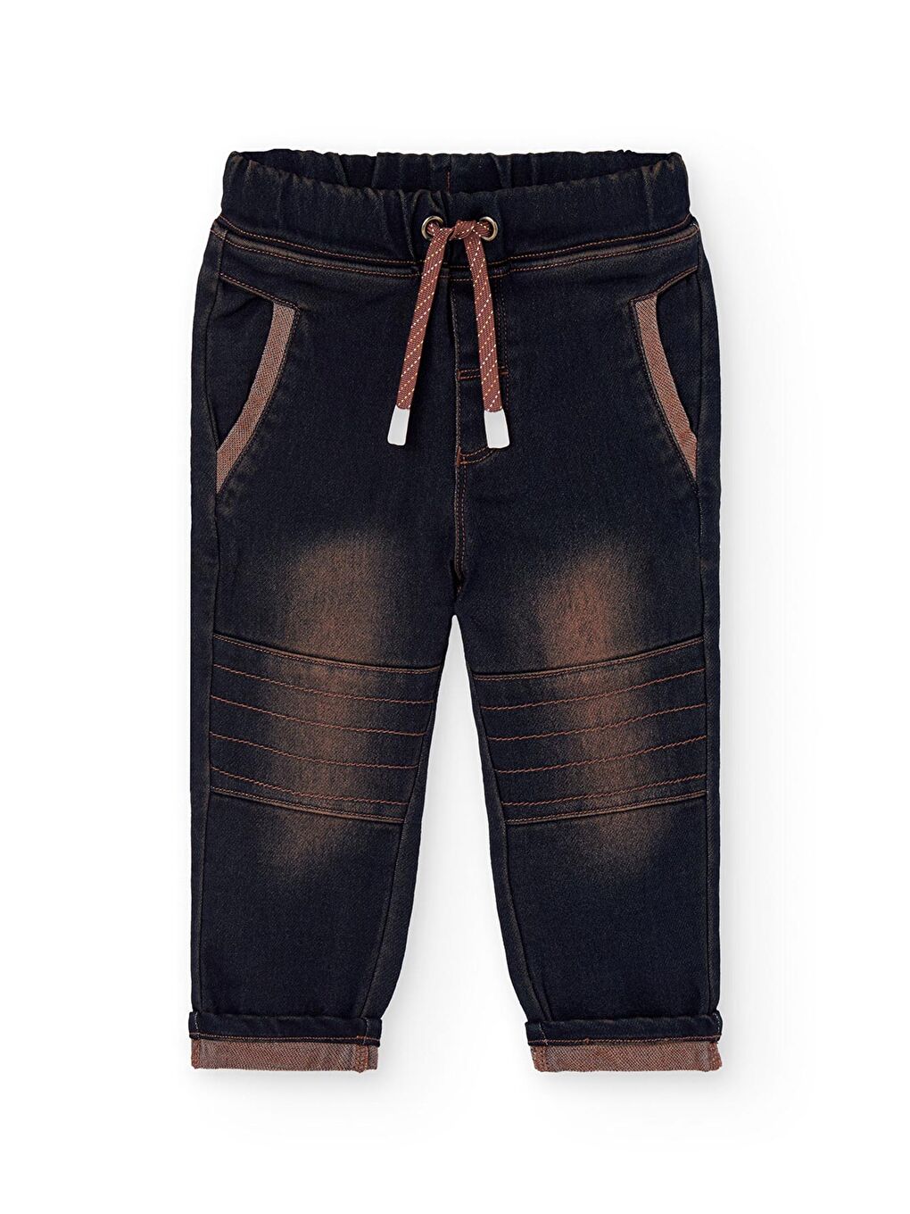 Lacivert Erkek Çocuk Denim Pantolon-1