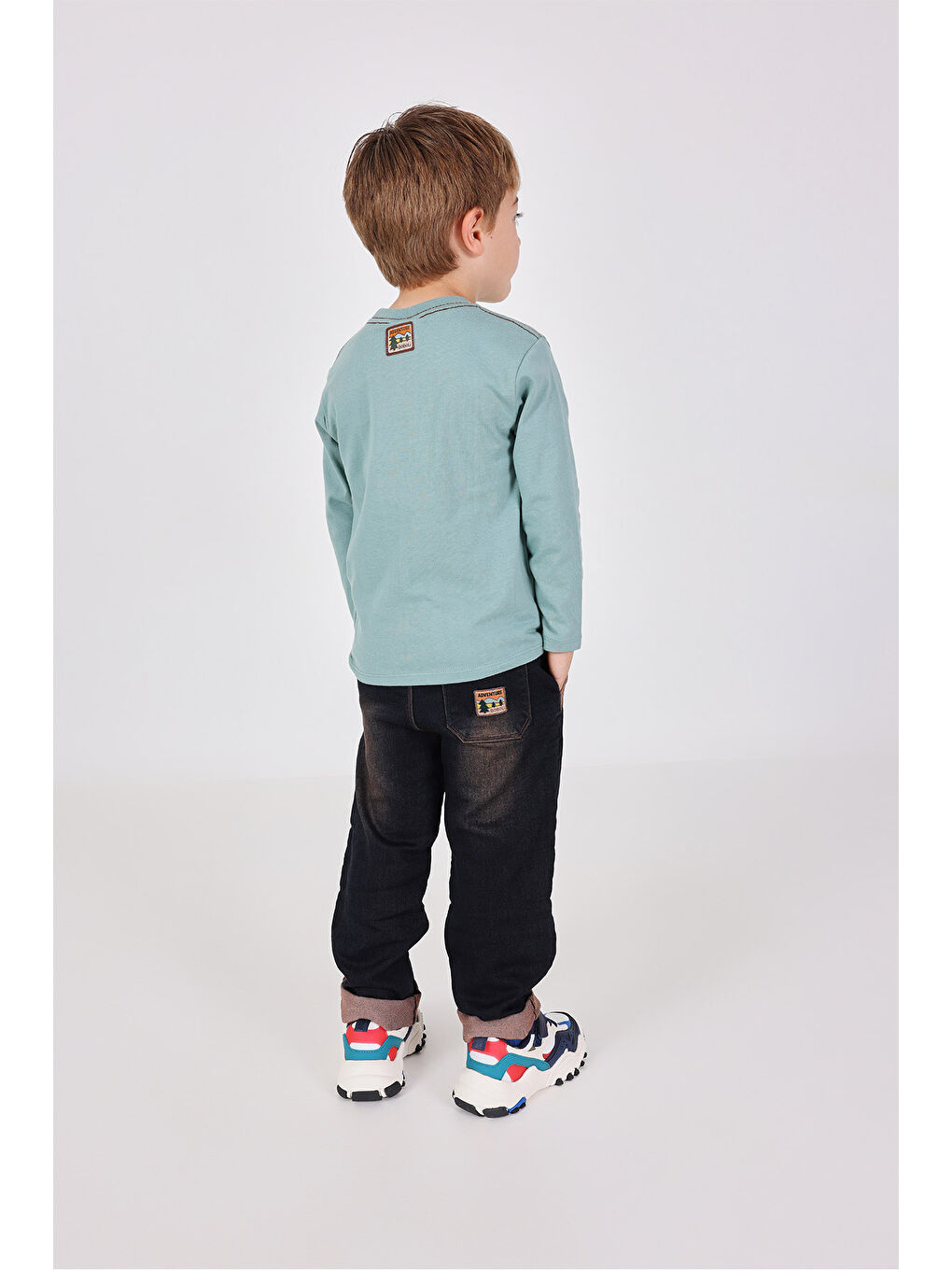 Lacivert Erkek Çocuk Denim Pantolon-5