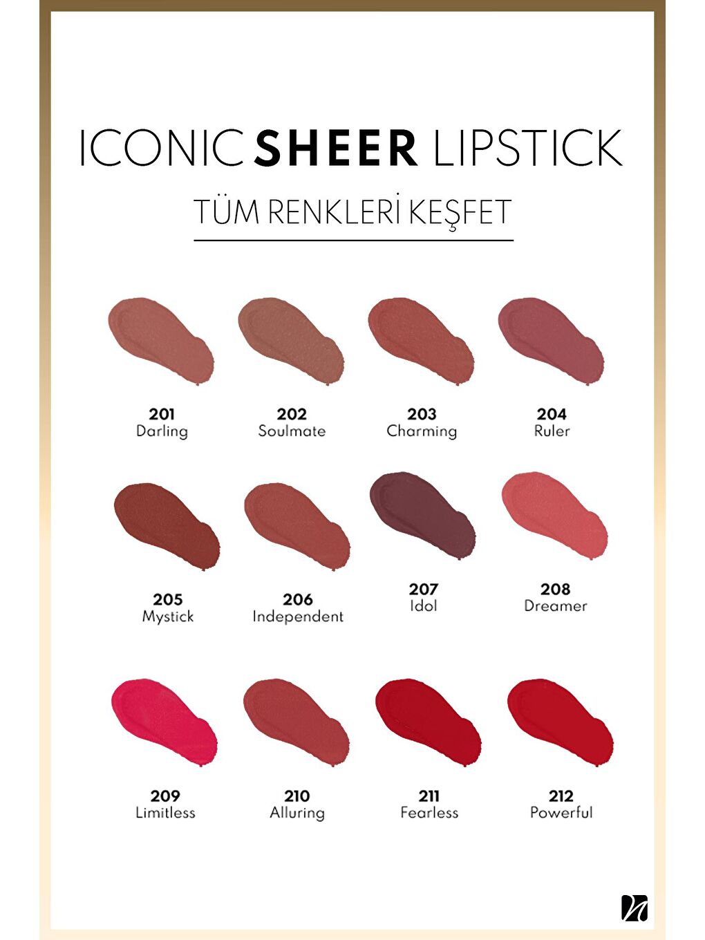 Note Cosmetique Note Iconic Sheer Lipstick Nemlendirici Parlak Ruj 211 Fearless - Kırmızı - 3