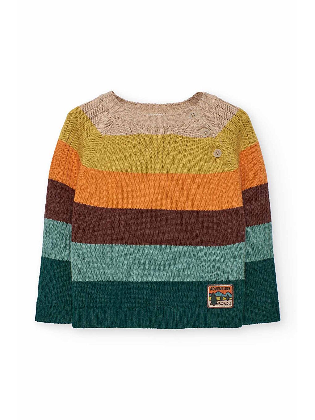 Karışık Erkek Çocuk Çizgili Kazak-1