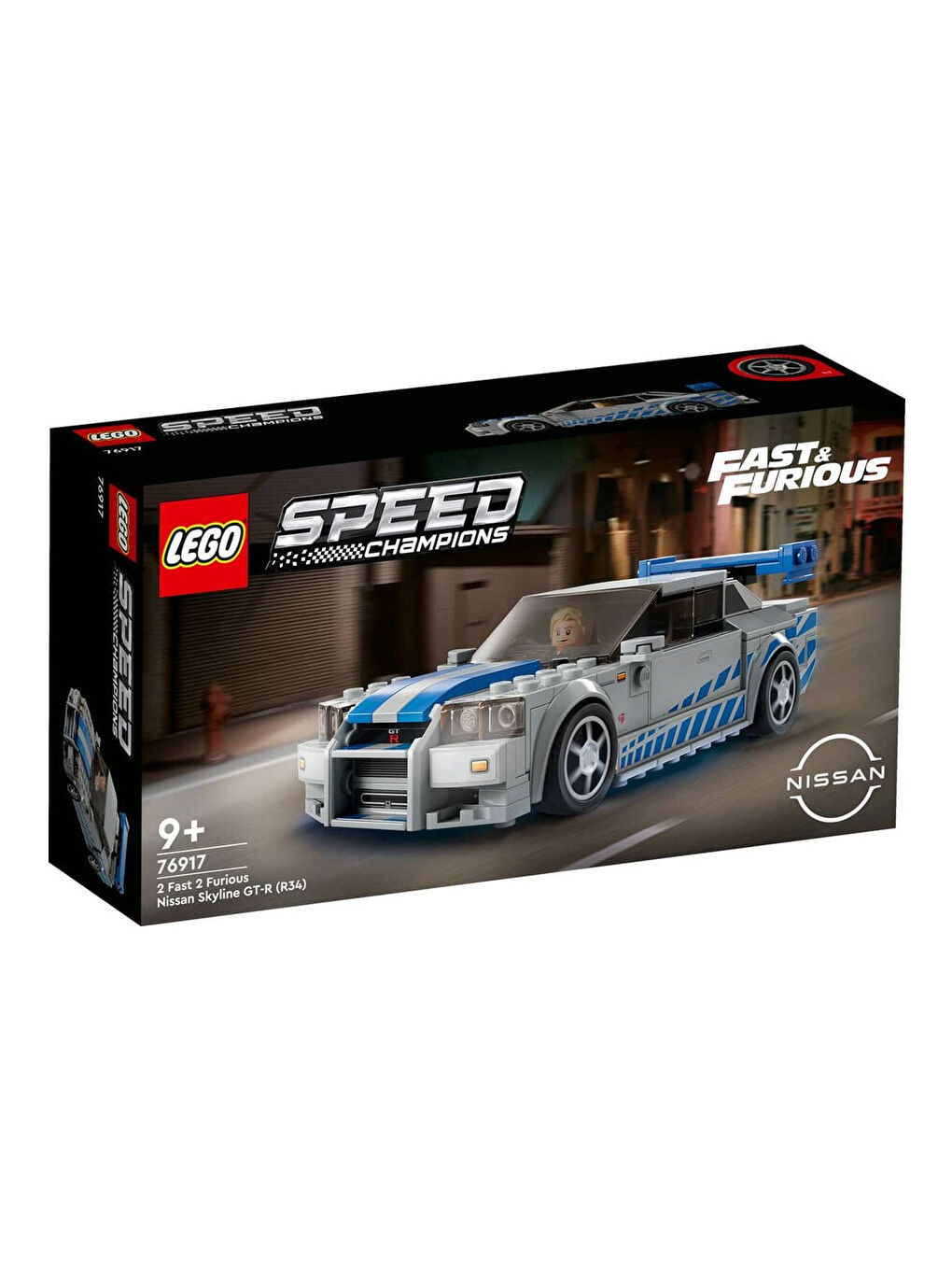 Lego Renksiz Speed Champions Daha Hızlı Daha Öfkeli Nissan Skyline GT-R (R34) 76917