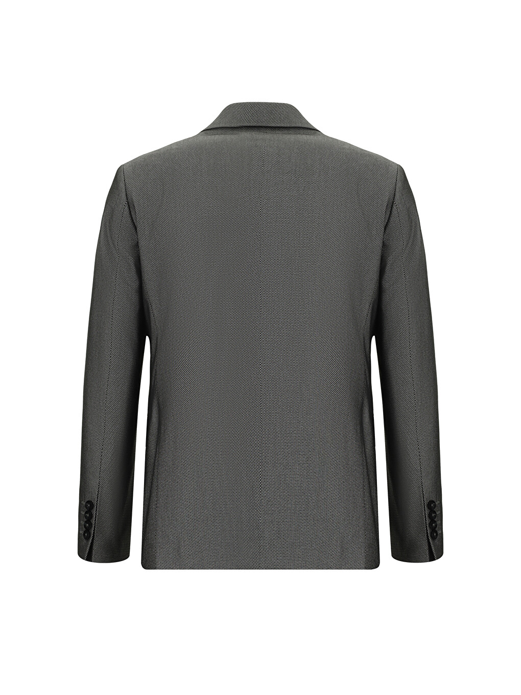 Antrasit Slim Fit Dar Kesim Klasik Desenli Takım Elbise-2
