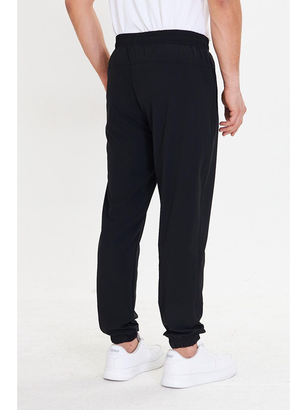 Erkek Stretchfit Esnek Lastik Paçalı Eşofman Altı Siyah 2663-S-5