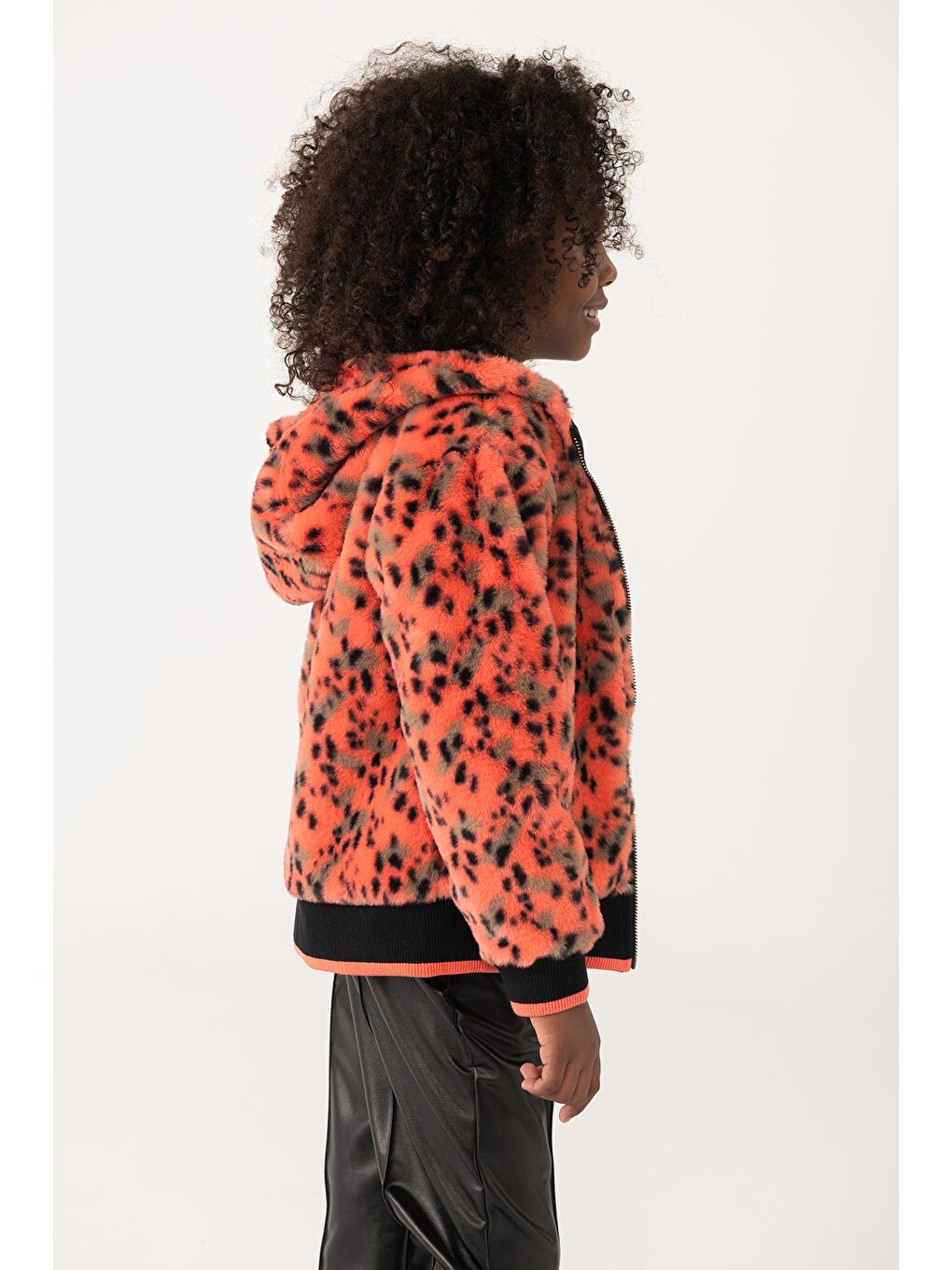 Turuncu Kız Çocuk Ceket-1