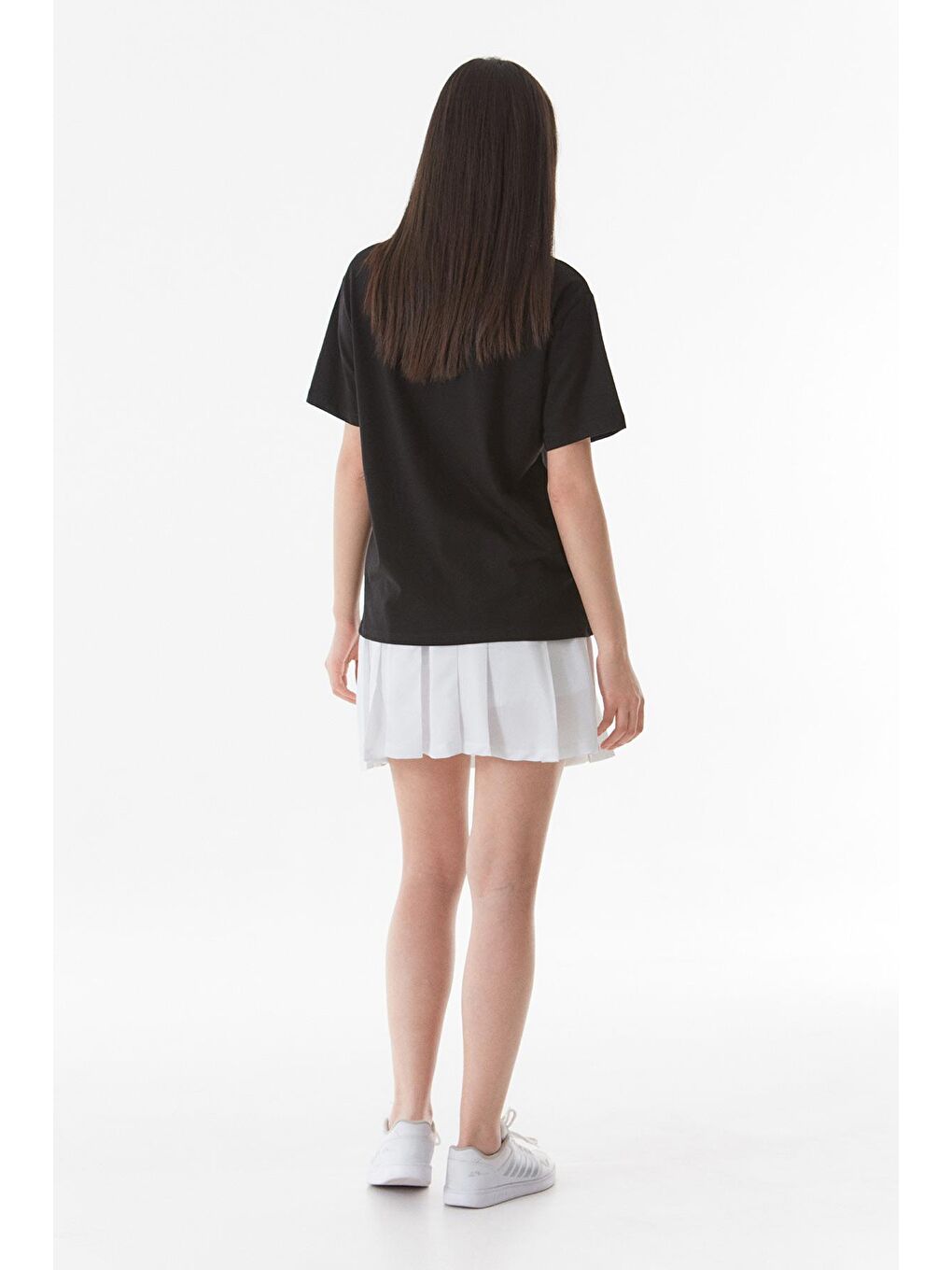 Siyah Buongiorno Nakışlı Oversize Tişört-3