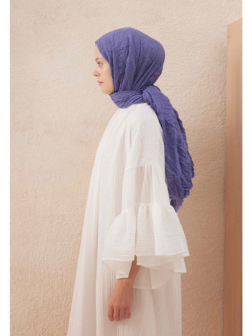 Vual Crash Şal Morcivert-2