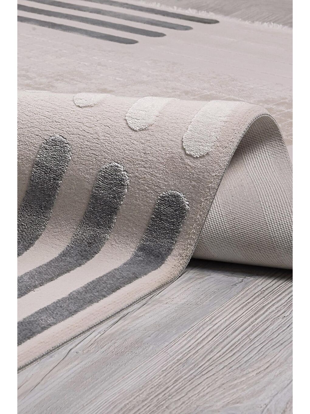 Gri Konfor Diva 9561 Akrilik Dokuma Halı-80x150-2