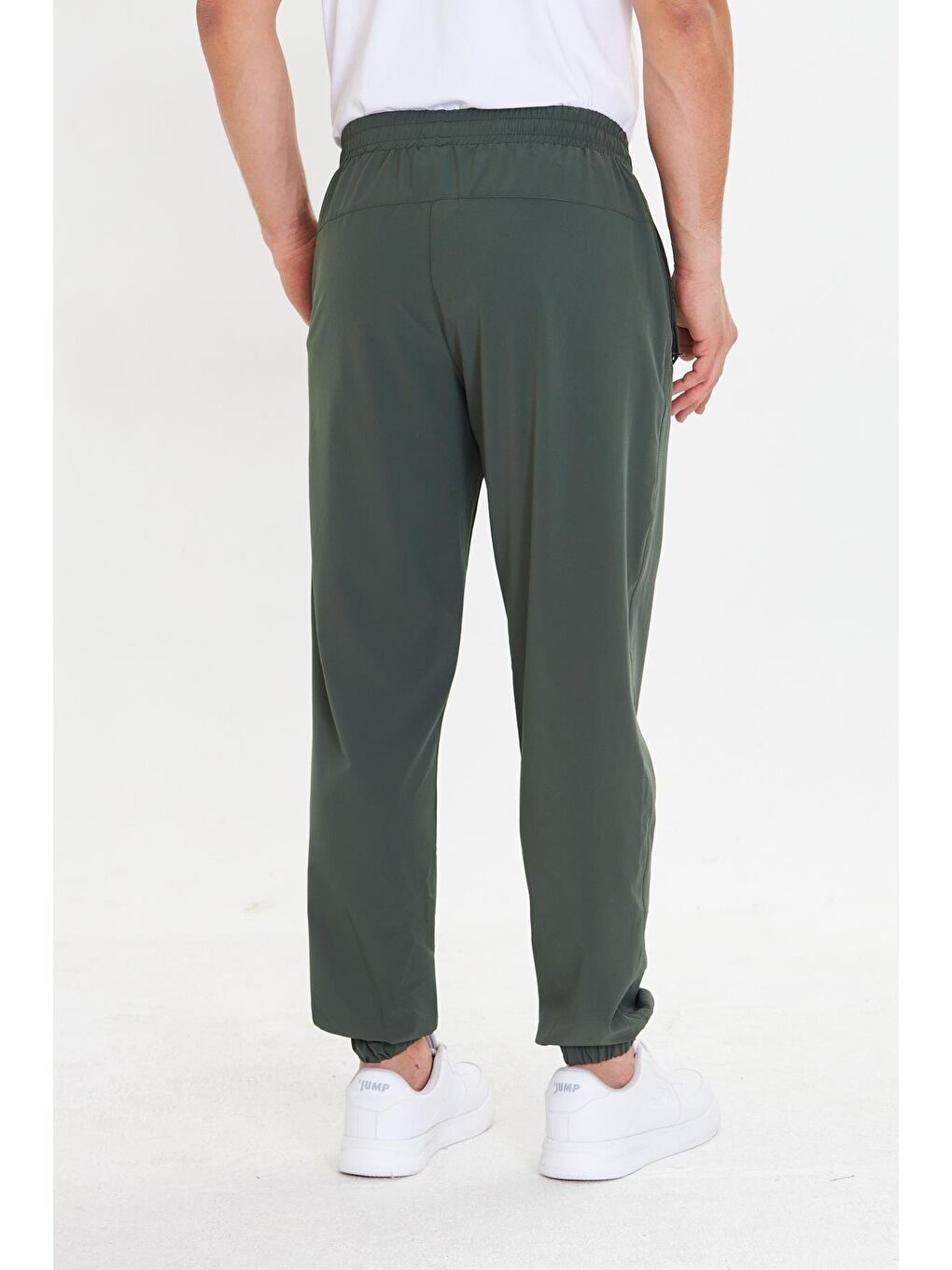 Erkek Stretchfit Esnek Lastik Paçalı Eşofman Altı Haki 2663-H-5