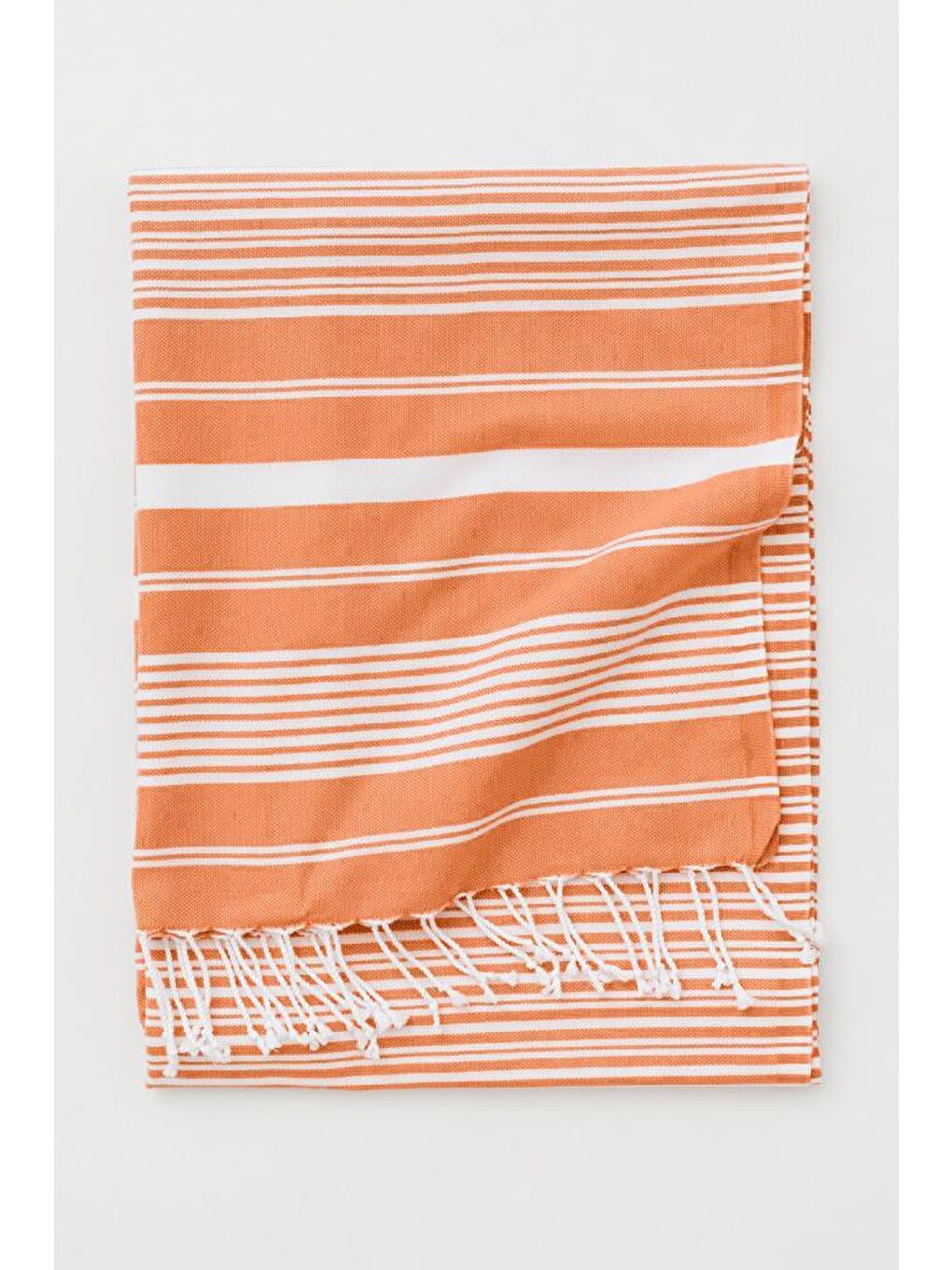 Turuncu Katya Peştemal %100 Pamuk Banyo Havlusu