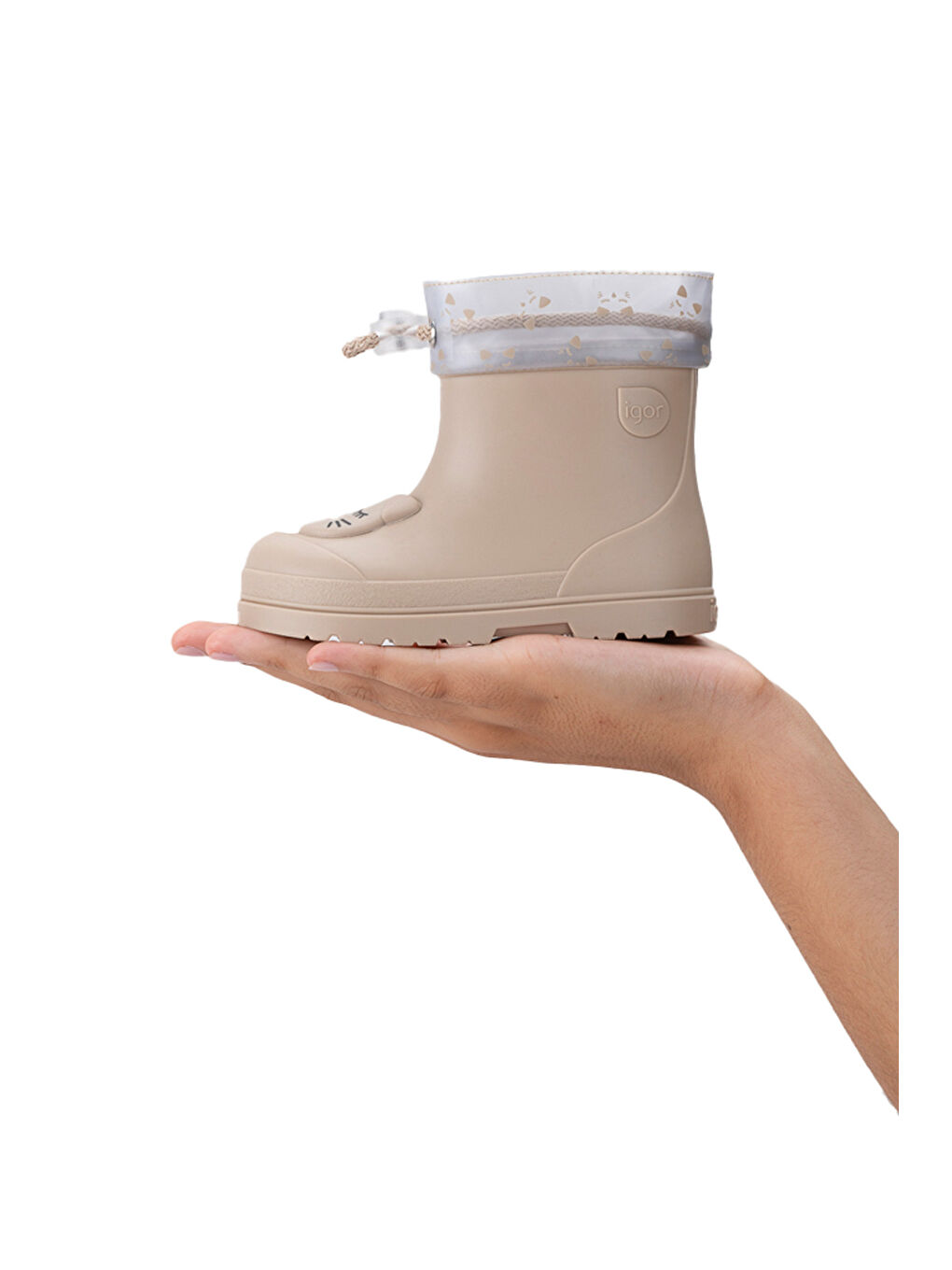 MENDI GATO Bej Kız Çocuk Yağmur Çizmesi-4
