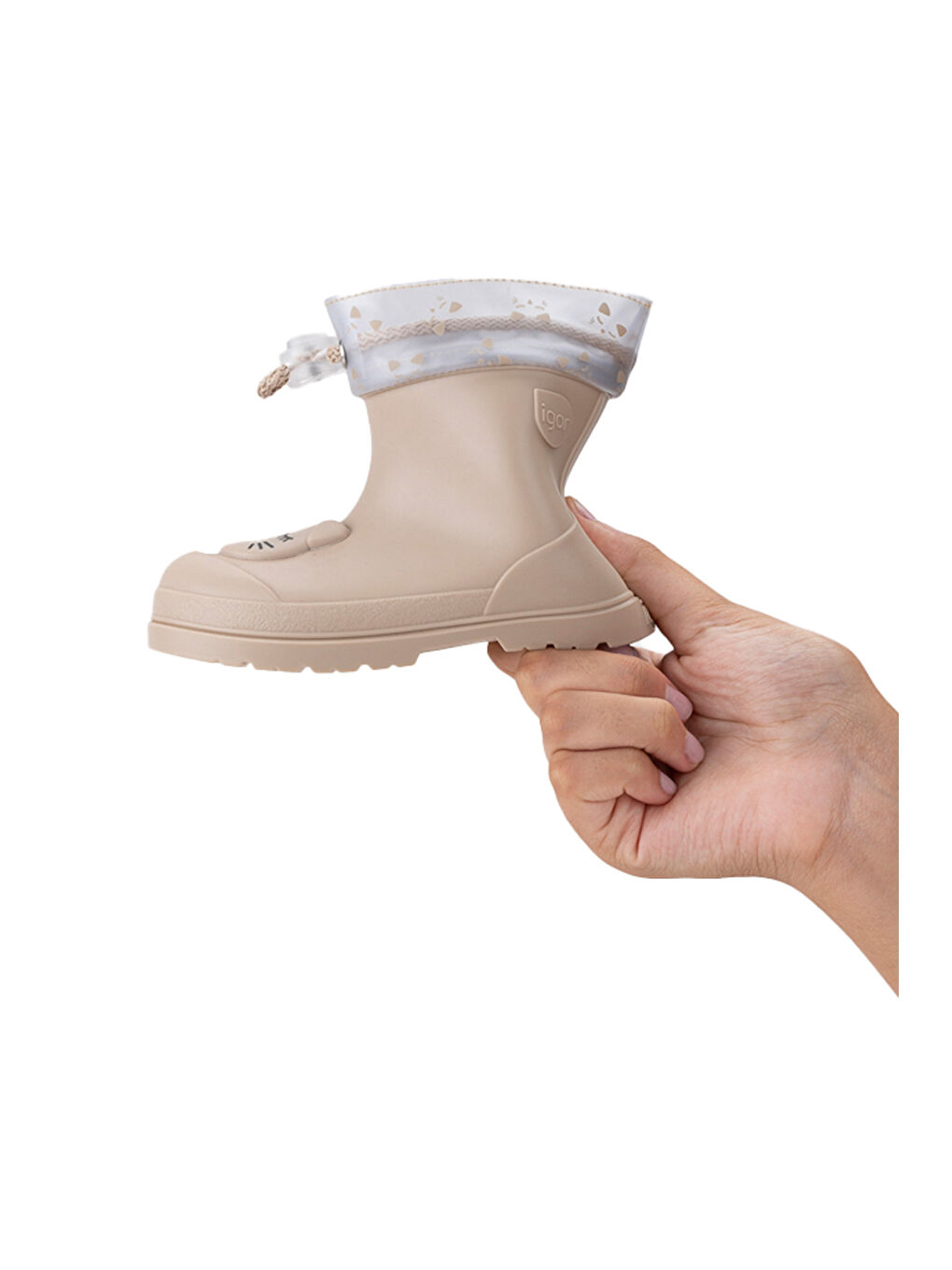 MENDI GATO Bej Kız Çocuk Yağmur Çizmesi-5