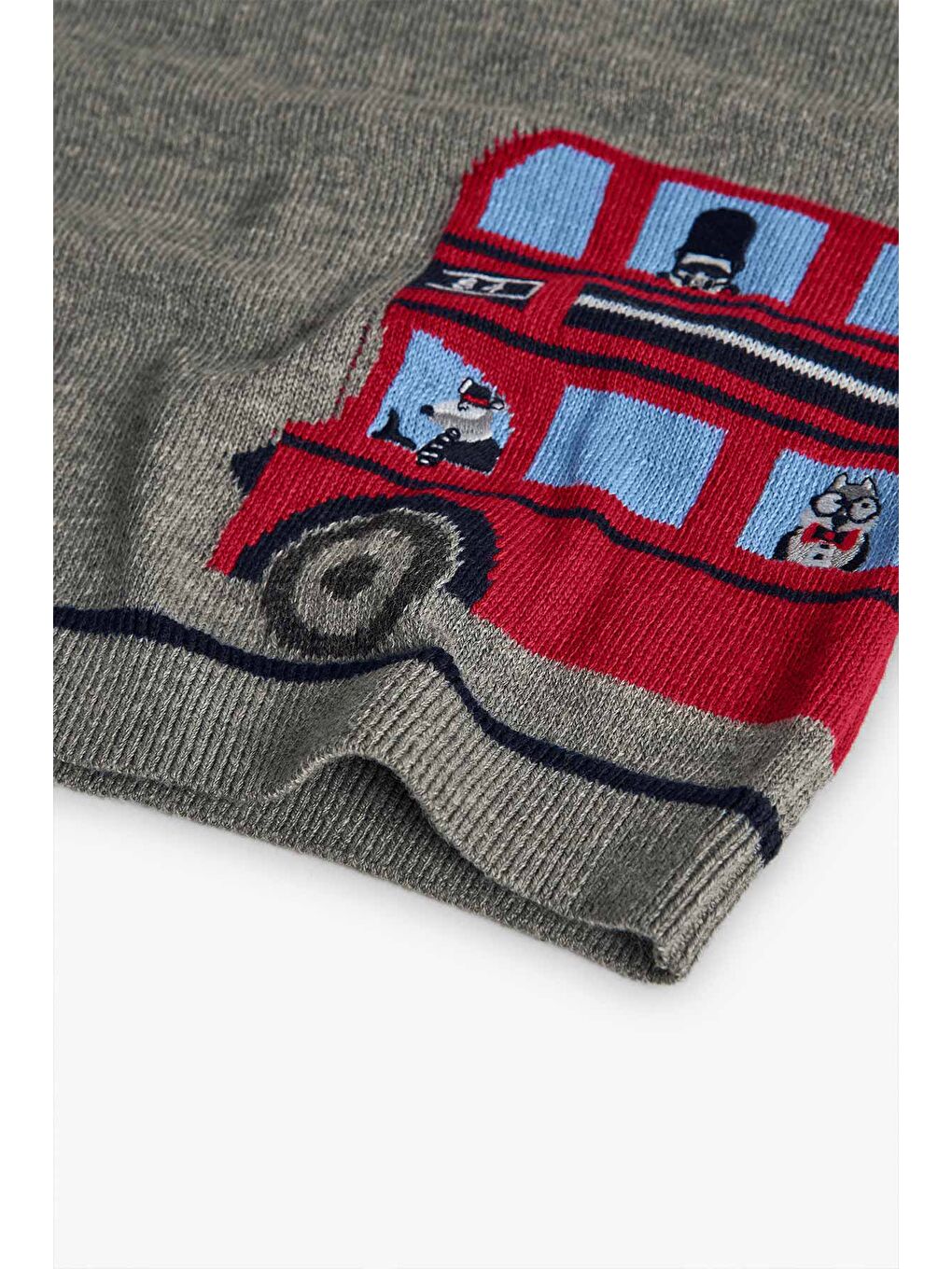 Gri Erkek Çocuk Kazak-3