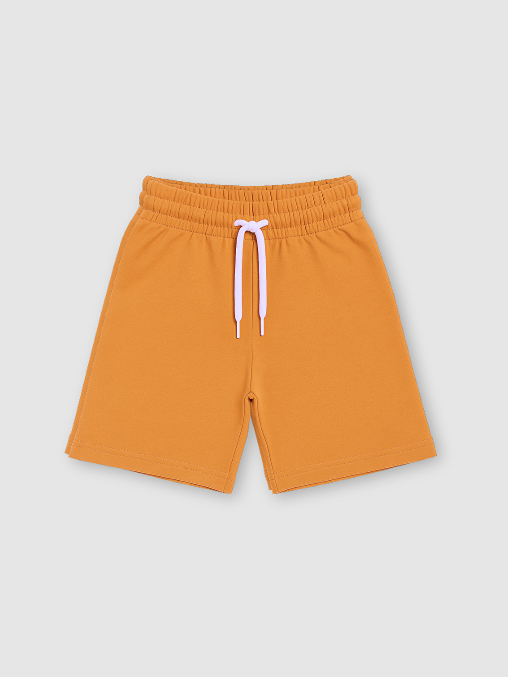 Sarı Bisiklet Yaka Erkek Çocuk Tişört ve Şort 2'li Takım-3