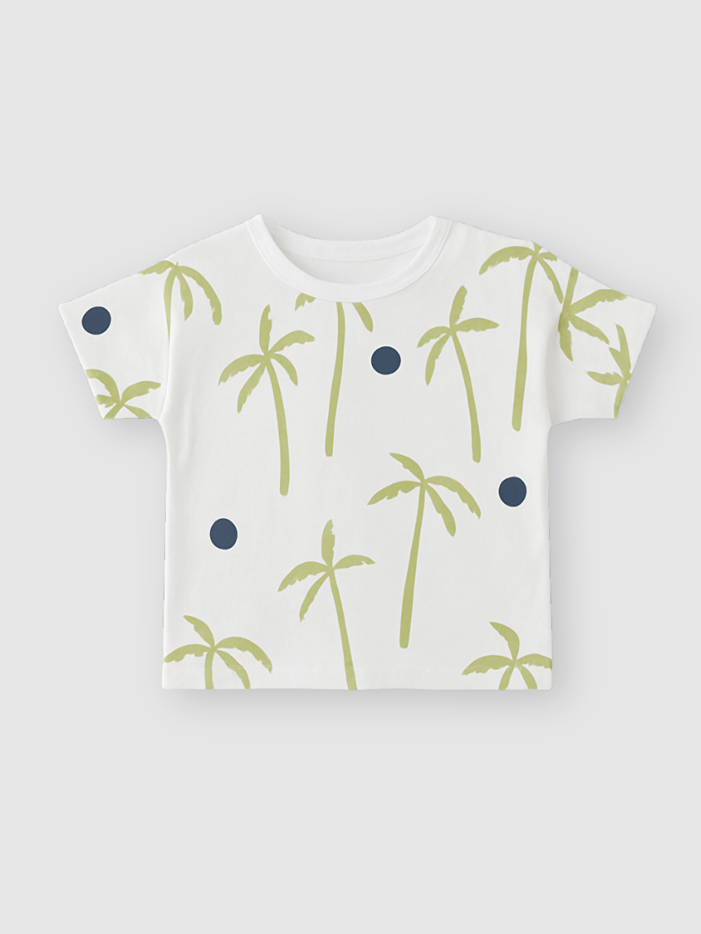 Beyaz Bisiklet Yaka Erkek Çocuk Tişört ve Şort 2'li Takım-2