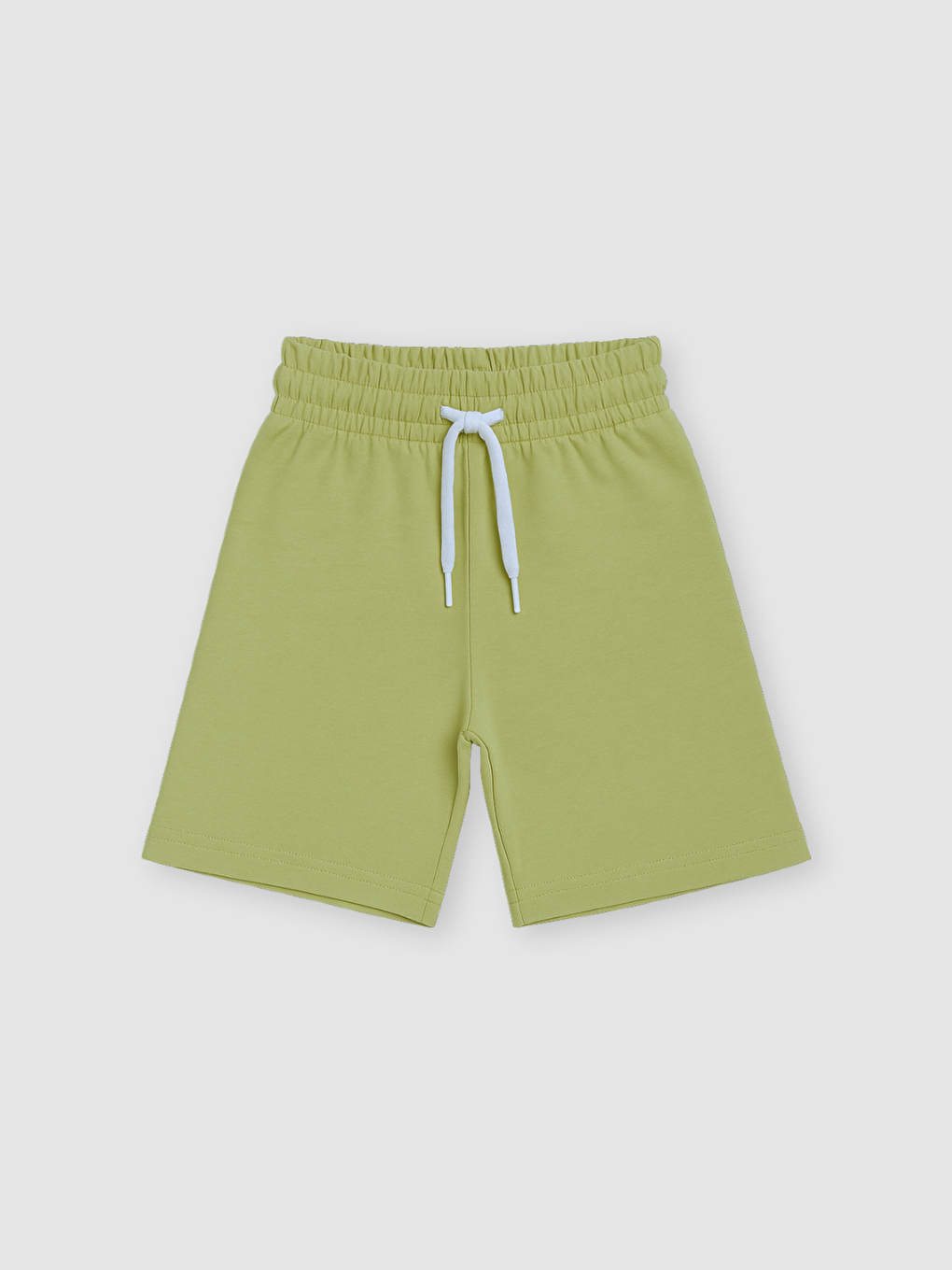 Beyaz Bisiklet Yaka Erkek Çocuk Tişört ve Şort 2'li Takım-3