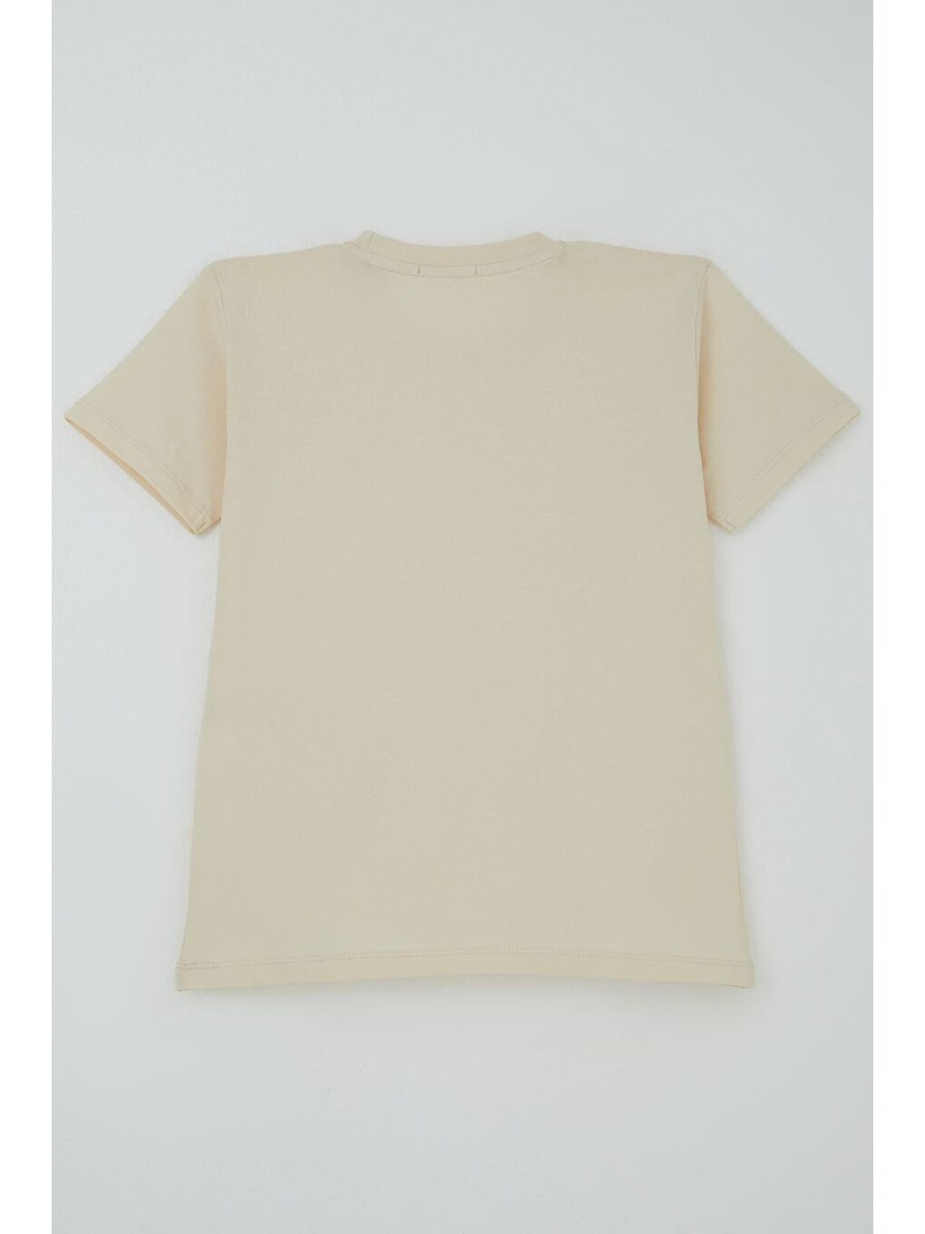 Ekru Erkek Çocuk Tişört Basic Krem (9-14 Yaş)-1