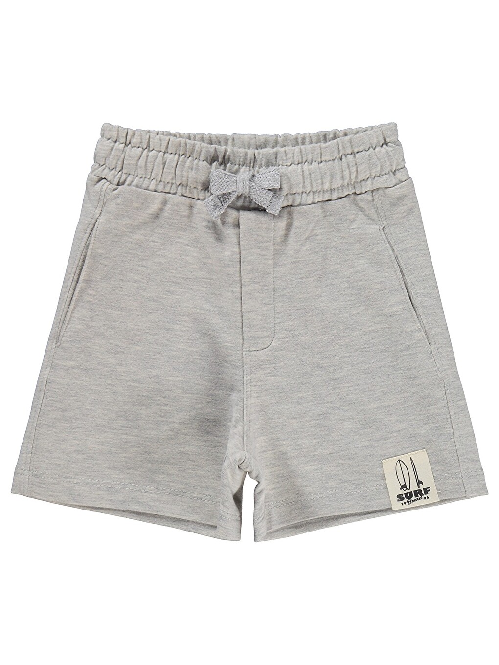 Beyaz Boys Basic Surf Etiketli 2-5 Yaş Kapri - Gri