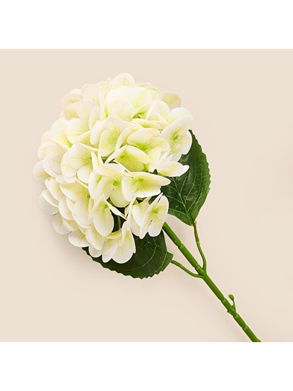 Deco Ortanca Yapay Dal Çiçek - Beyaz - 66 cm-1