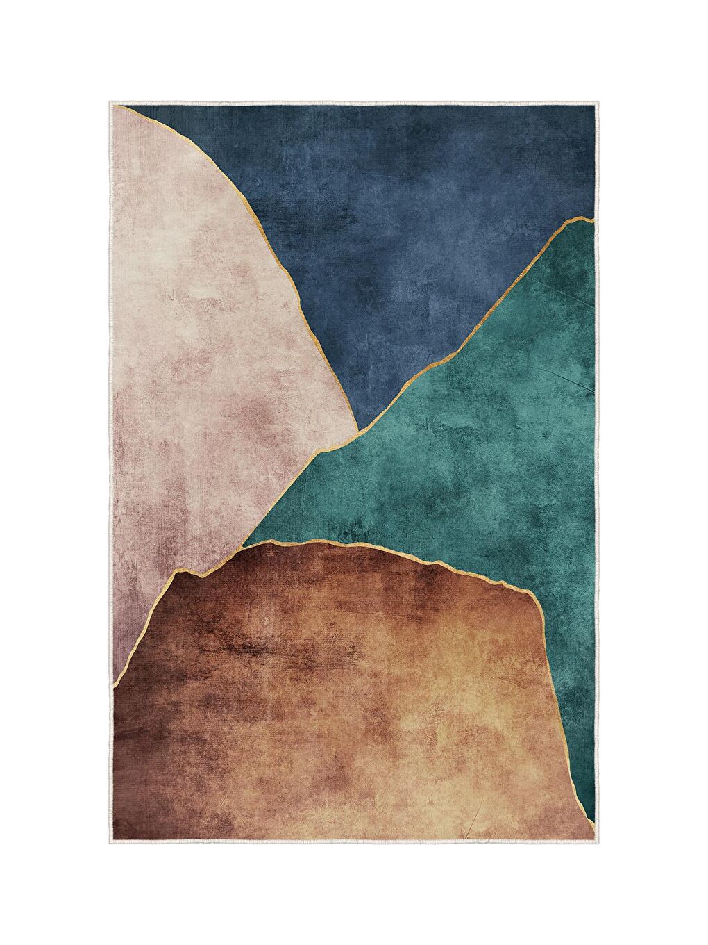 Karışık Özel Tasarım, Kaymaz Taban, İnce, Yıkanabilir, Modern Halı WOOKECE1426 160x230-3