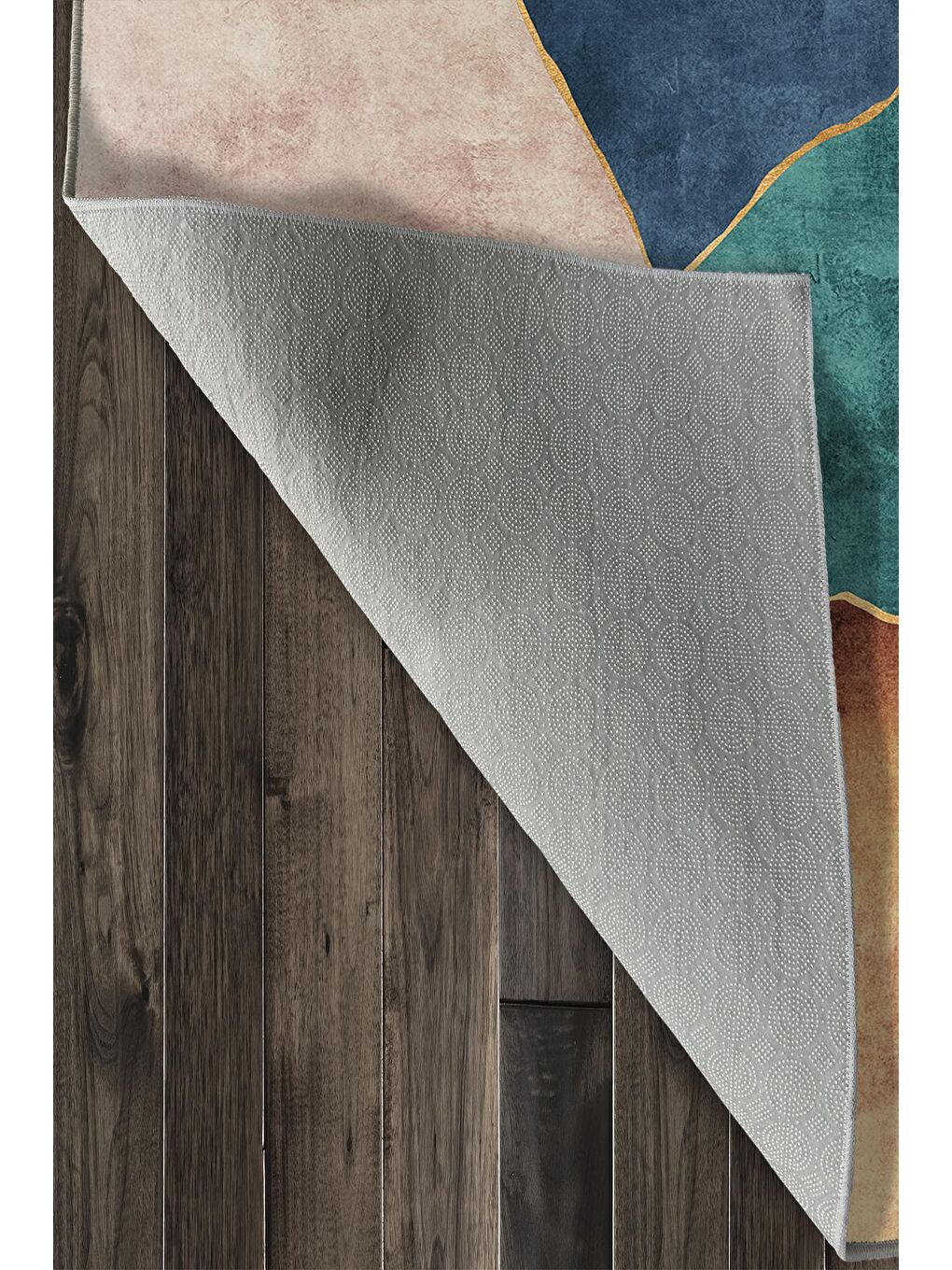 Karışık Özel Tasarım, Kaymaz Taban, İnce, Yıkanabilir, Modern Halı WOOKECE1426 160x230-6