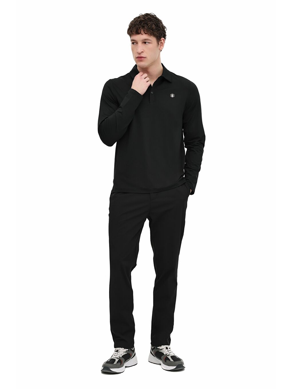 ML TIGER 15ELG1-12 6FX Siyah Erkek Uzun Kol T-Shirt-2