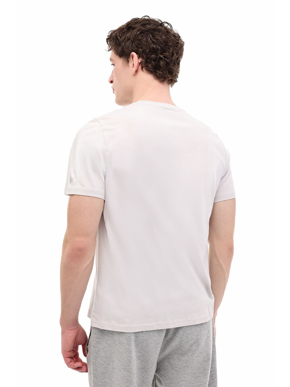 Gri ML ULRICH  11ID1-100 6FX GRI Erkek Kısa Kol T-Shirt-1