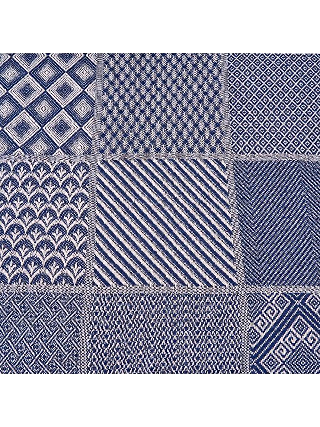 Soft Patchwork Çift Kişilik Yatak Örtüsü - Lacivert - 200x230 cm-2